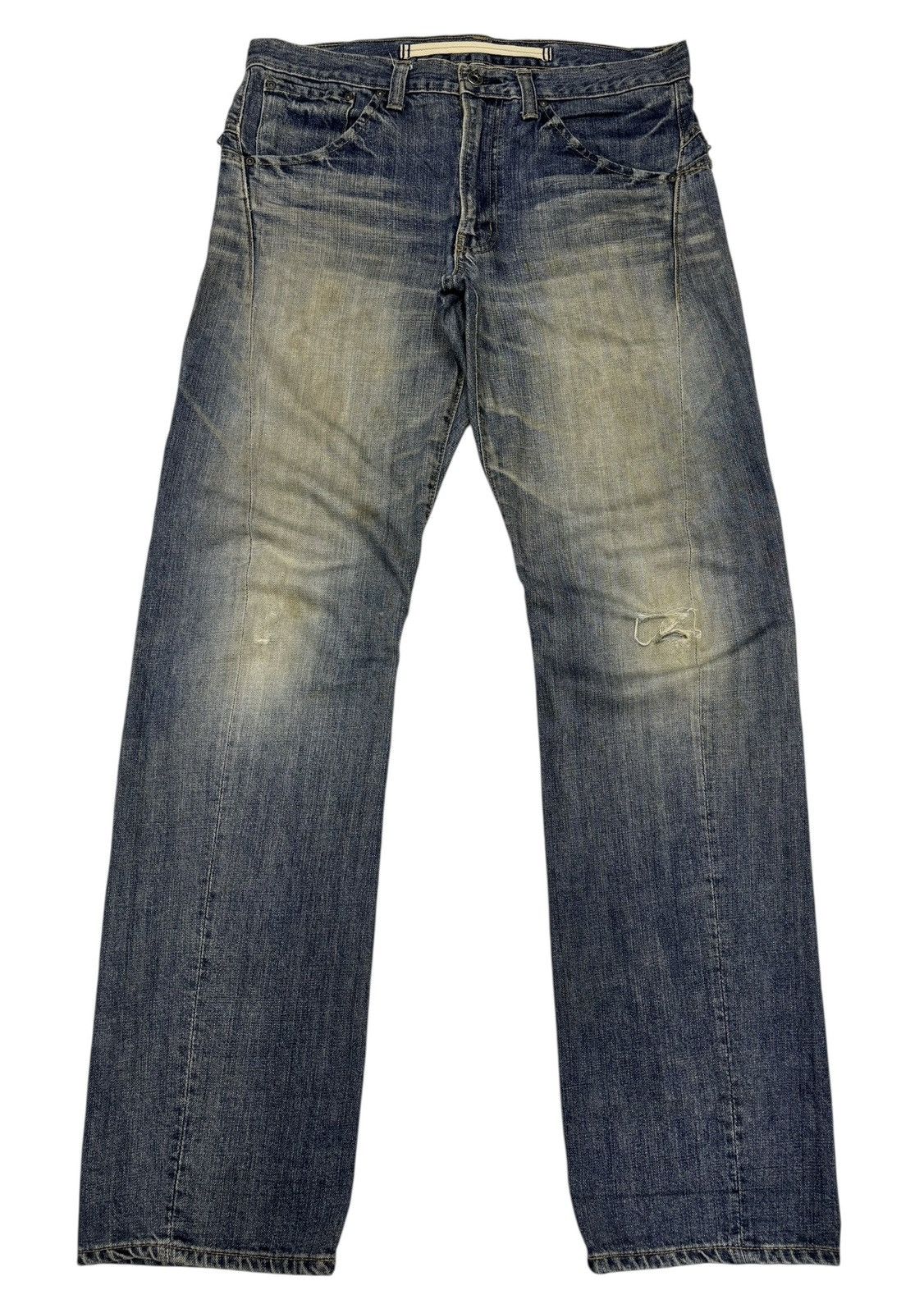 If Six Was Nine Vintage Japanese Brand Distressed Denim Jeans Loose Size US 34 / EU 50 - 1 Thumbnail