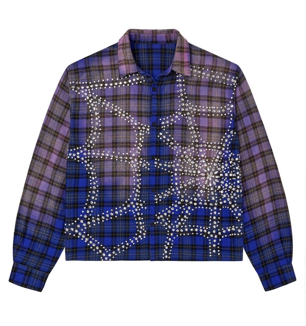 Vale Vale forever Rhinestone Blue flannel Size US XL / EU 56 / 4 - 1 Thumbnail
