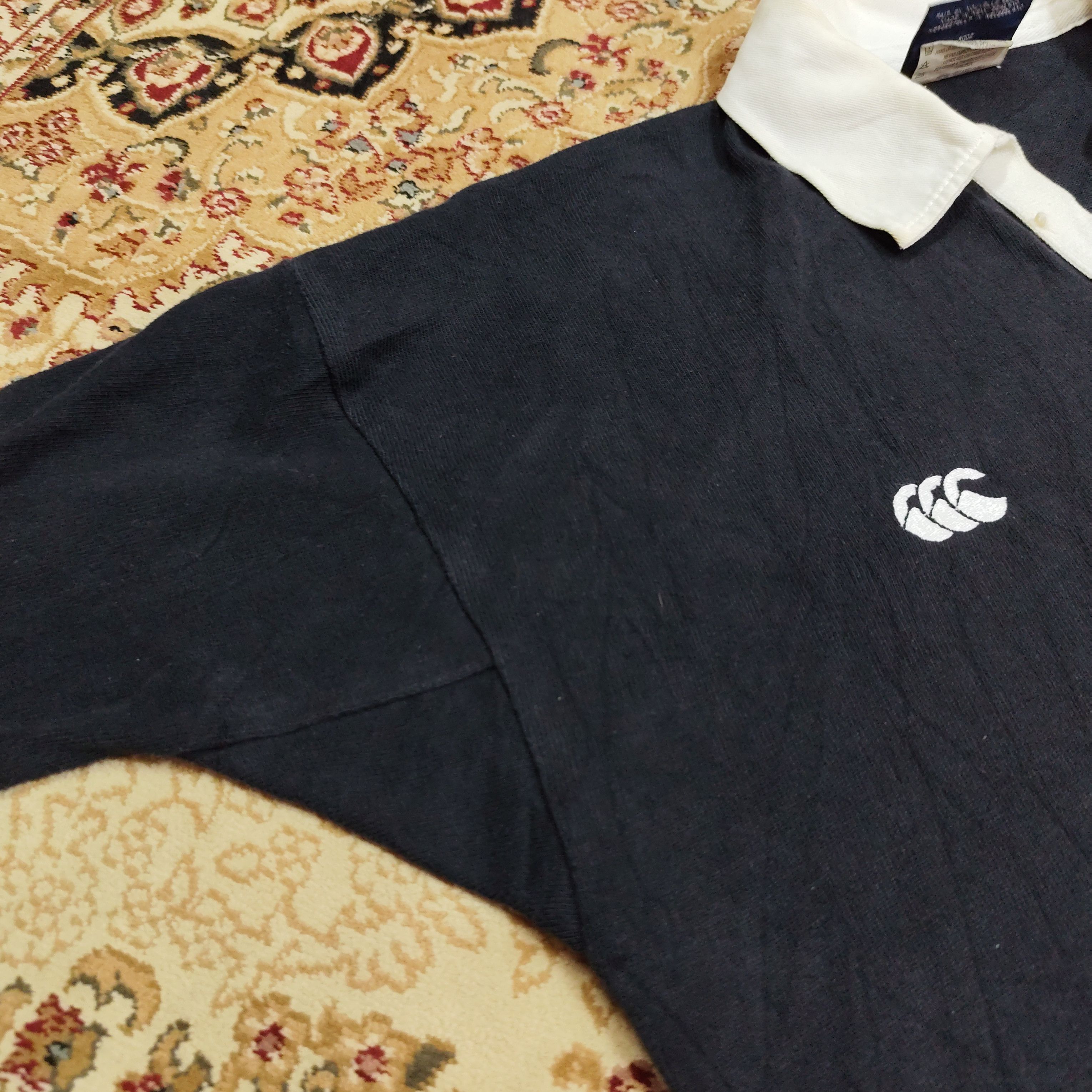 All Blacks × Canterbury of New Zealand × Vintage 🇳🇿VTG CANTERBURY MADE IN NEW ZEALAND ALL BLACK TEE Size US L / EU 52-54 / 3 - 8 Thumbnail