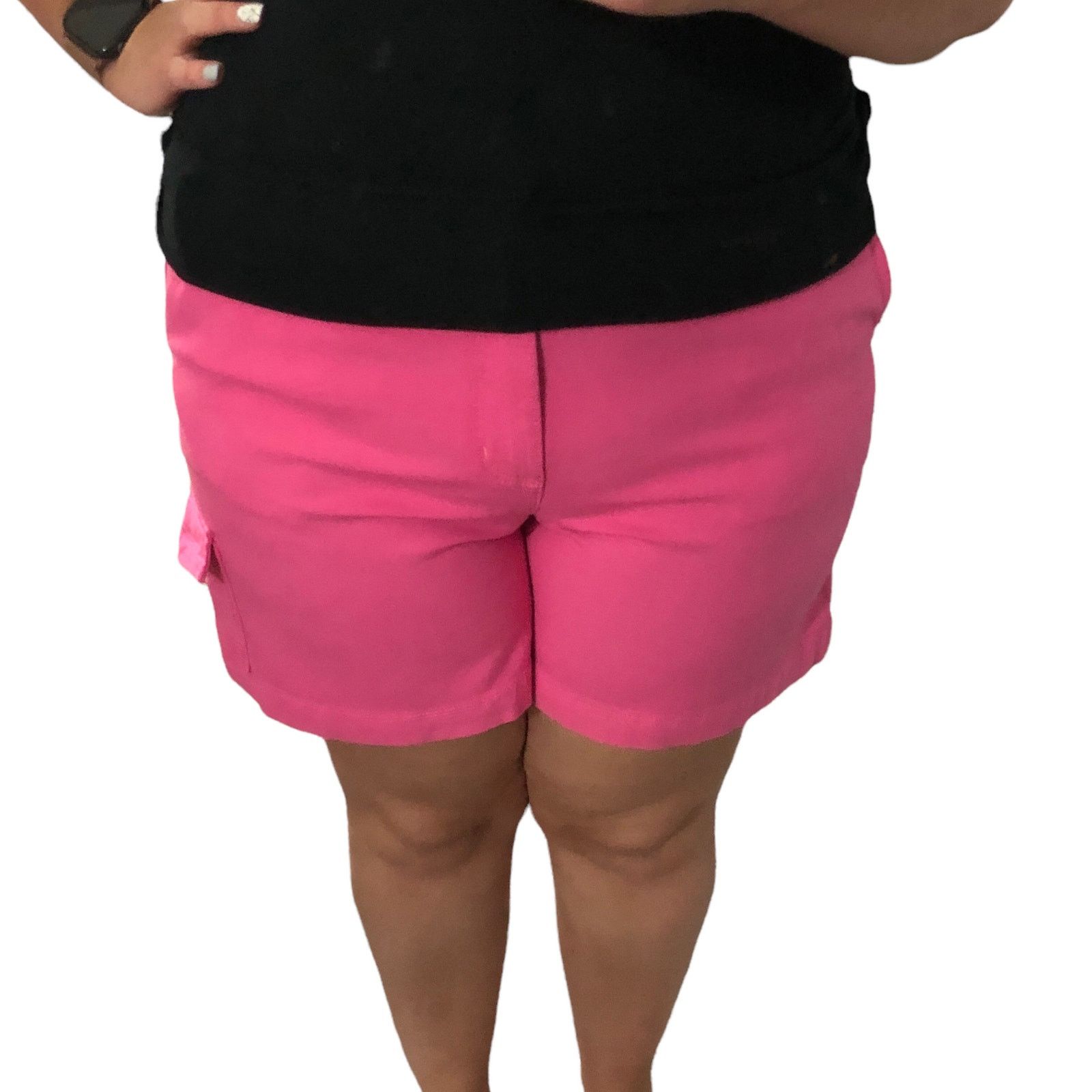 J.Crew Re-Imagined Pink High-Rise Garment-Dyed Stretch Cargo Short Size 34" / US 12 / IT 48 - 7 Thumbnail