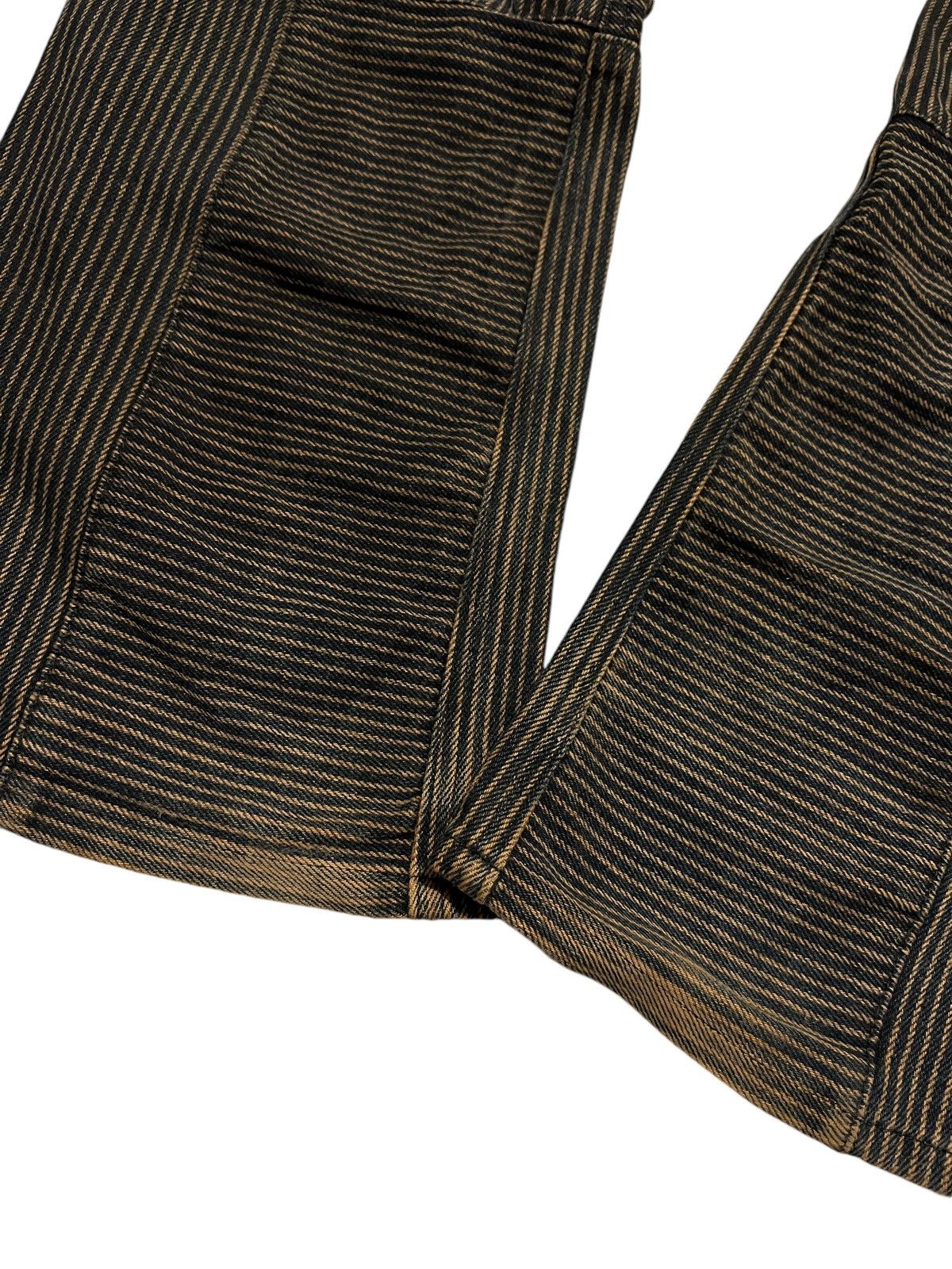 If Six Was Nine × Japanese Brand × Le Grande Bleu (L.G.B.) RUPERT mud rust Hickory Patchwork Flare Denim Size US 28 / EU 44 - 6 Thumbnail