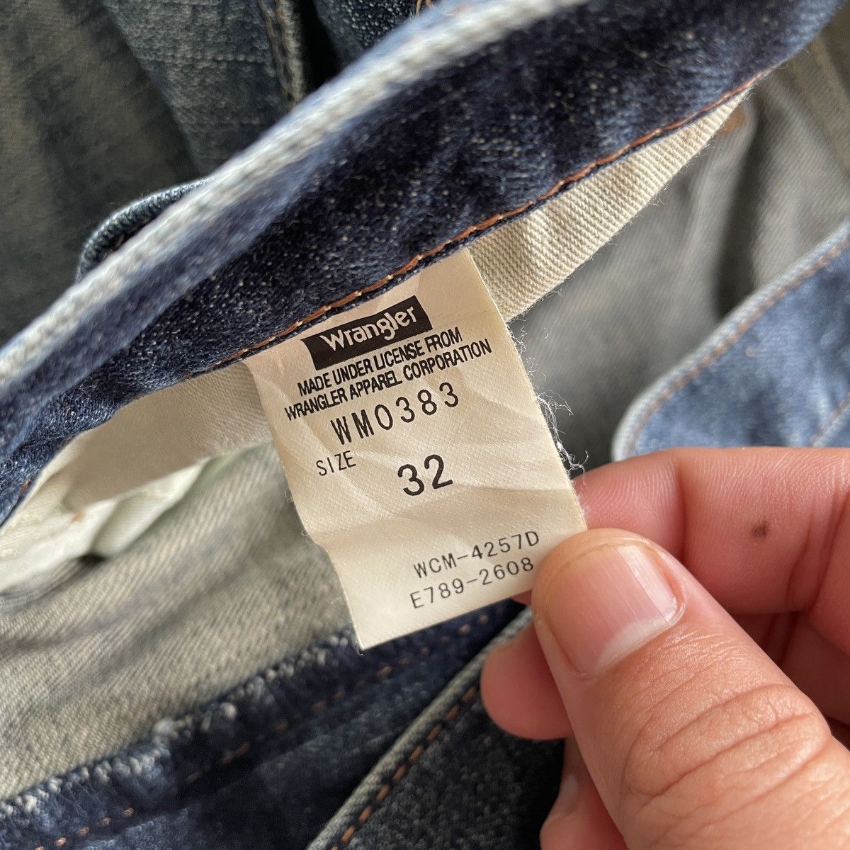 Jean × Vintage × Wrangler Vintage Wrangler Faded Denim Distressed Jeans Pants W32x30.5 Size US 32 / EU 48 - 7 Thumbnail