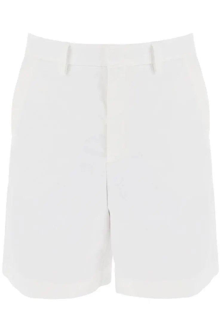 Image of Valentino Garavani O1S22I1N0324 Bermuda Shorts In White, Men's (Size 30)