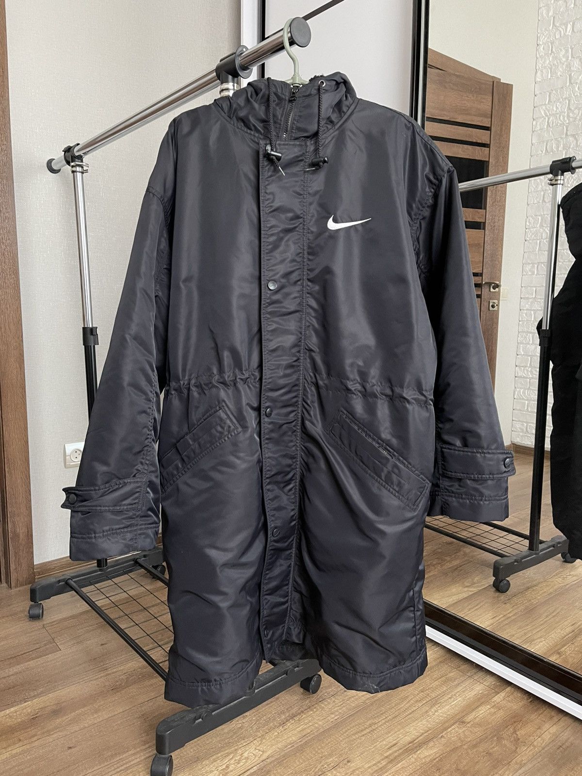 Nike Nike Vintage Parka Jacket Big Logo Swoosh 90s Size US L / EU 52-54 / 3 - 4 Thumbnail