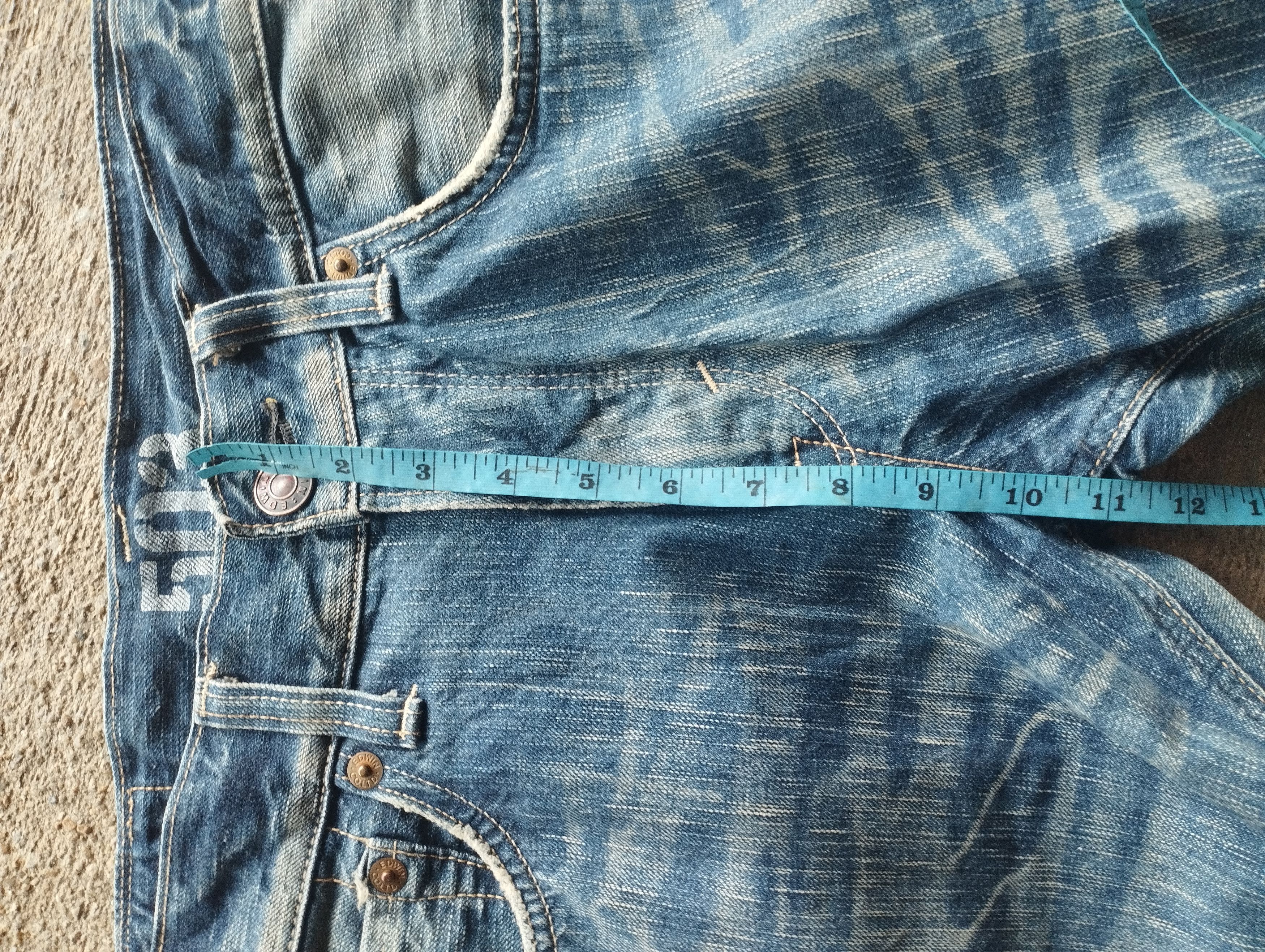 If Six Was Nine × Le Grande Bleu (L.G.B.) Edwin 503 Blue Trip Size US 34 / EU 50 - 12 Thumbnail