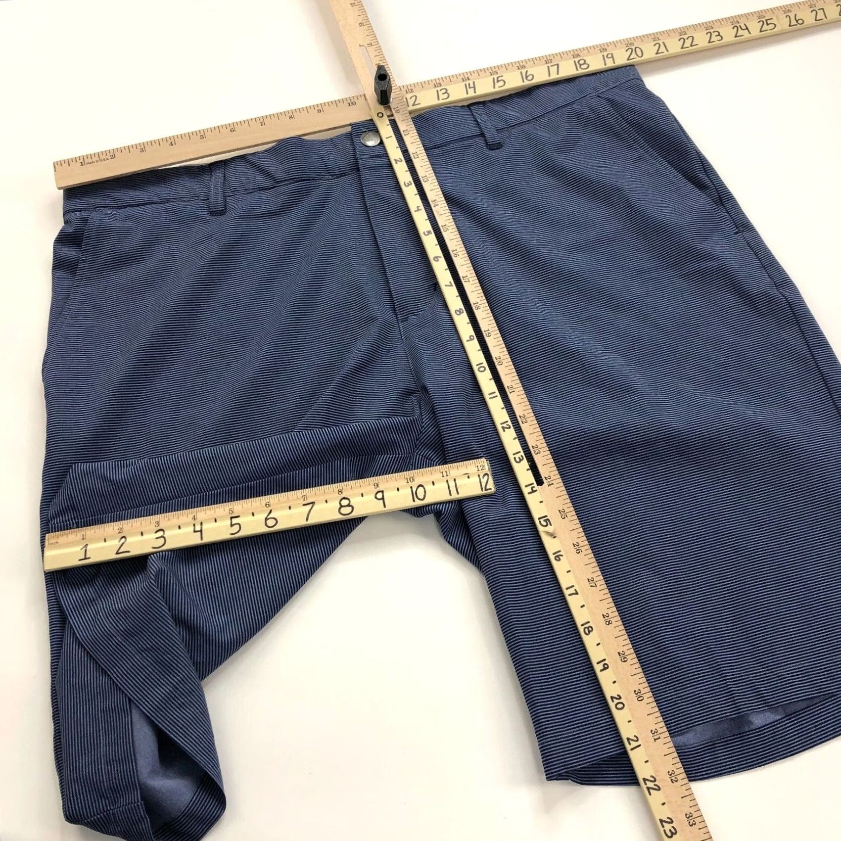 Nike Adidas Shorts Mens 40 No N/A Blue 10" Inseam Stretch Elastic Flex Waist 40 In MINT Casual Sl... Size US 40 / EU 56 - 2 Thumbnail