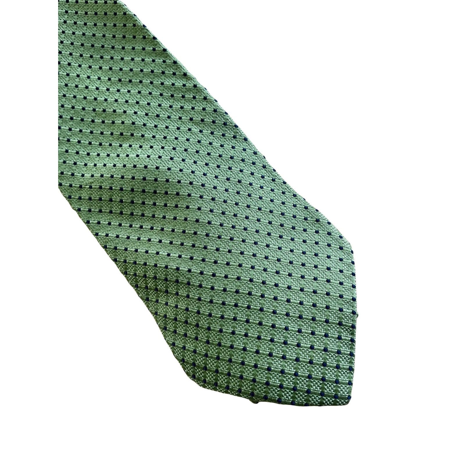 Tommy Hilfiger Vintage Tommy Hilfiger Green 90s Silk Necktie Size ONE SIZE - 3 Thumbnail
