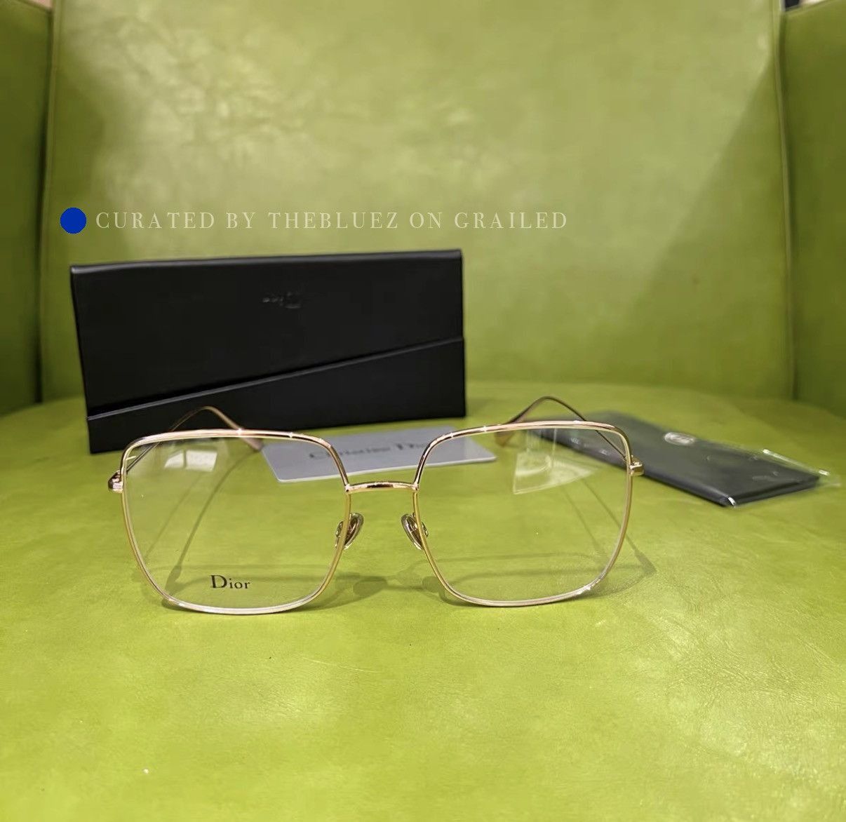Dior Rose Gold Alloy Optical Eyeglasses Size ONE SIZE - 1 Thumbnail