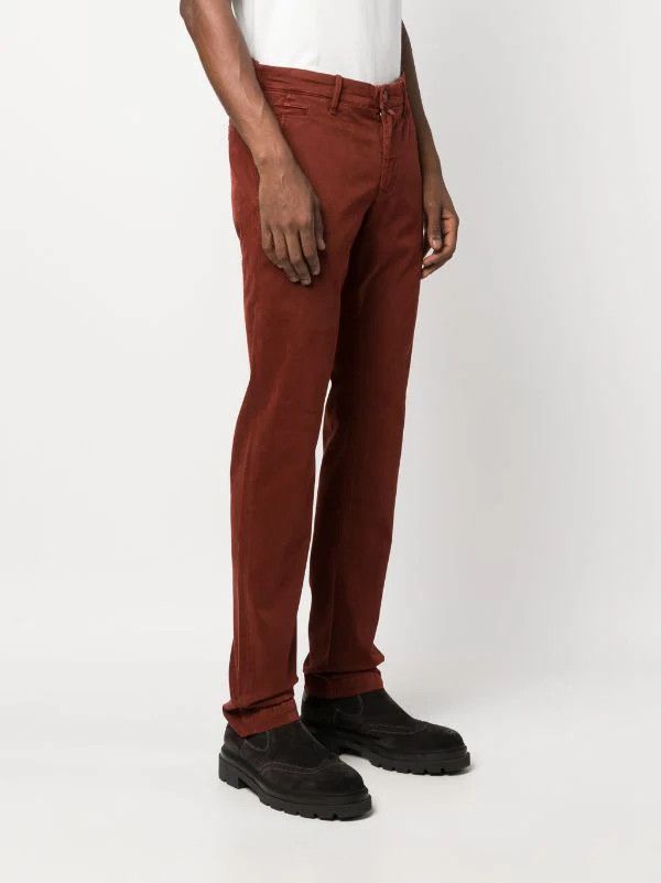Jacob Cohen Jacob Cohen Bobby Comfort Slim Fit Red Chino Pants Size US 33 - 1 Thumbnail