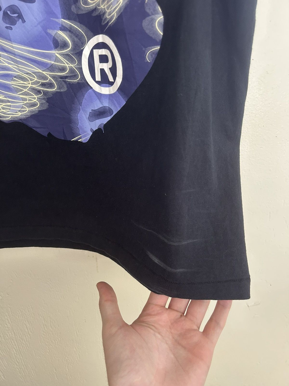 Bape Bape Storm Big Ape Head Black/Purple T-shirt Size US S / EU 44-46 / 1 - 9 Thumbnail