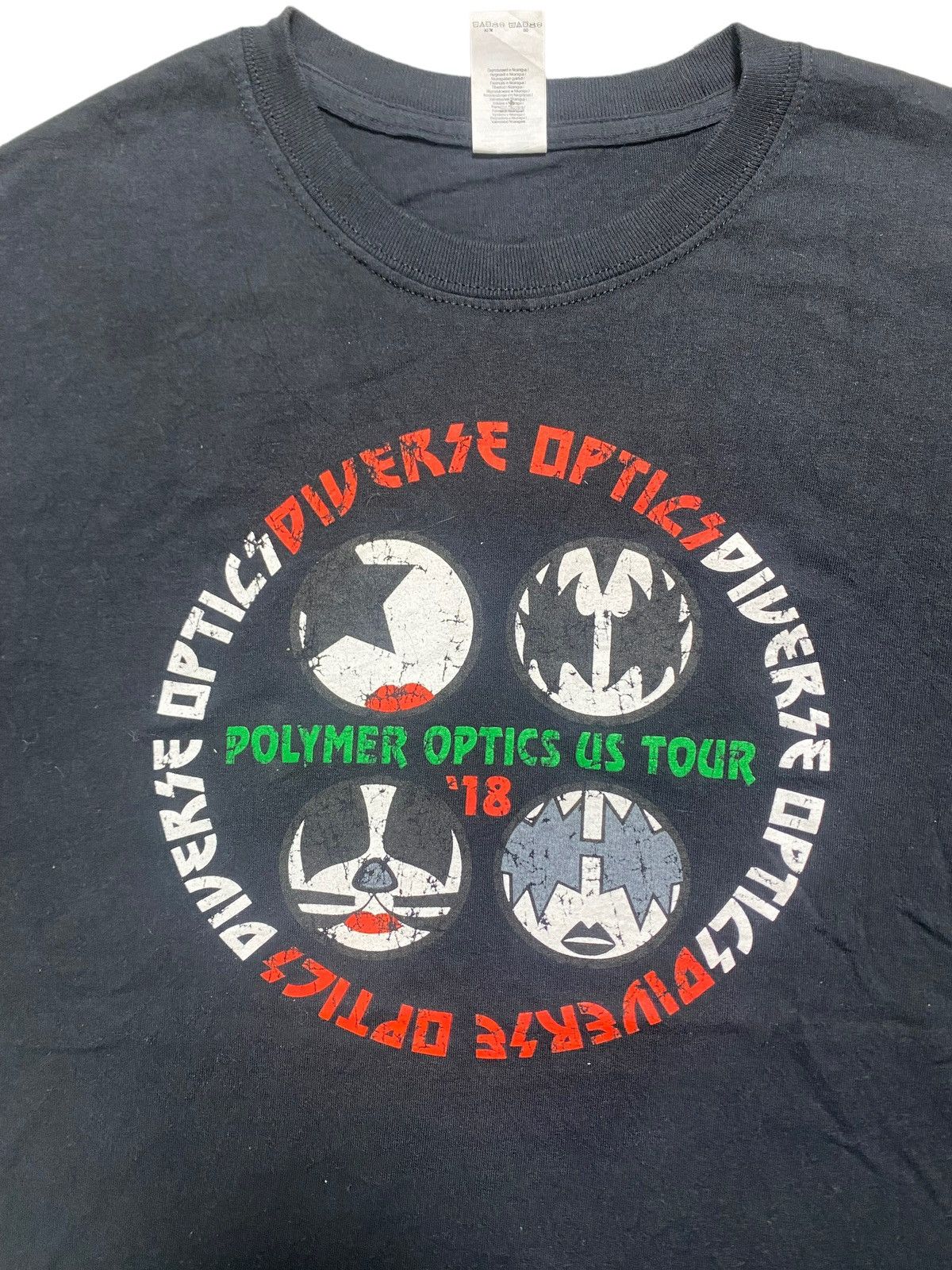Band Tees VINTAGE BAND TEE KISS DIVERSE OPTICS POLYMER OPTICS US TOUR Size US L / EU 52-54 / 3 - 8 Thumbnail