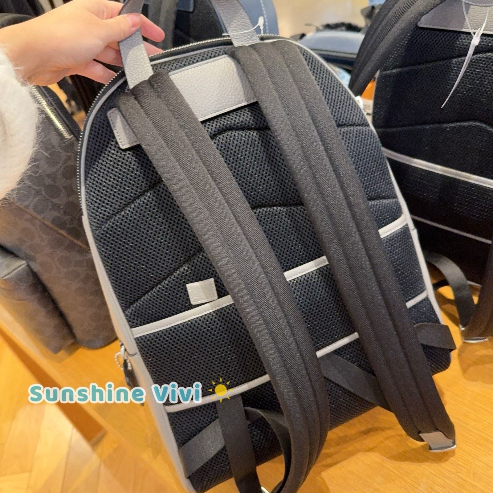 Coach NWT Coach Taylor Backpack In Leather CDX93 Silver/Graphite Size ONE SIZE - 3 Thumbnail