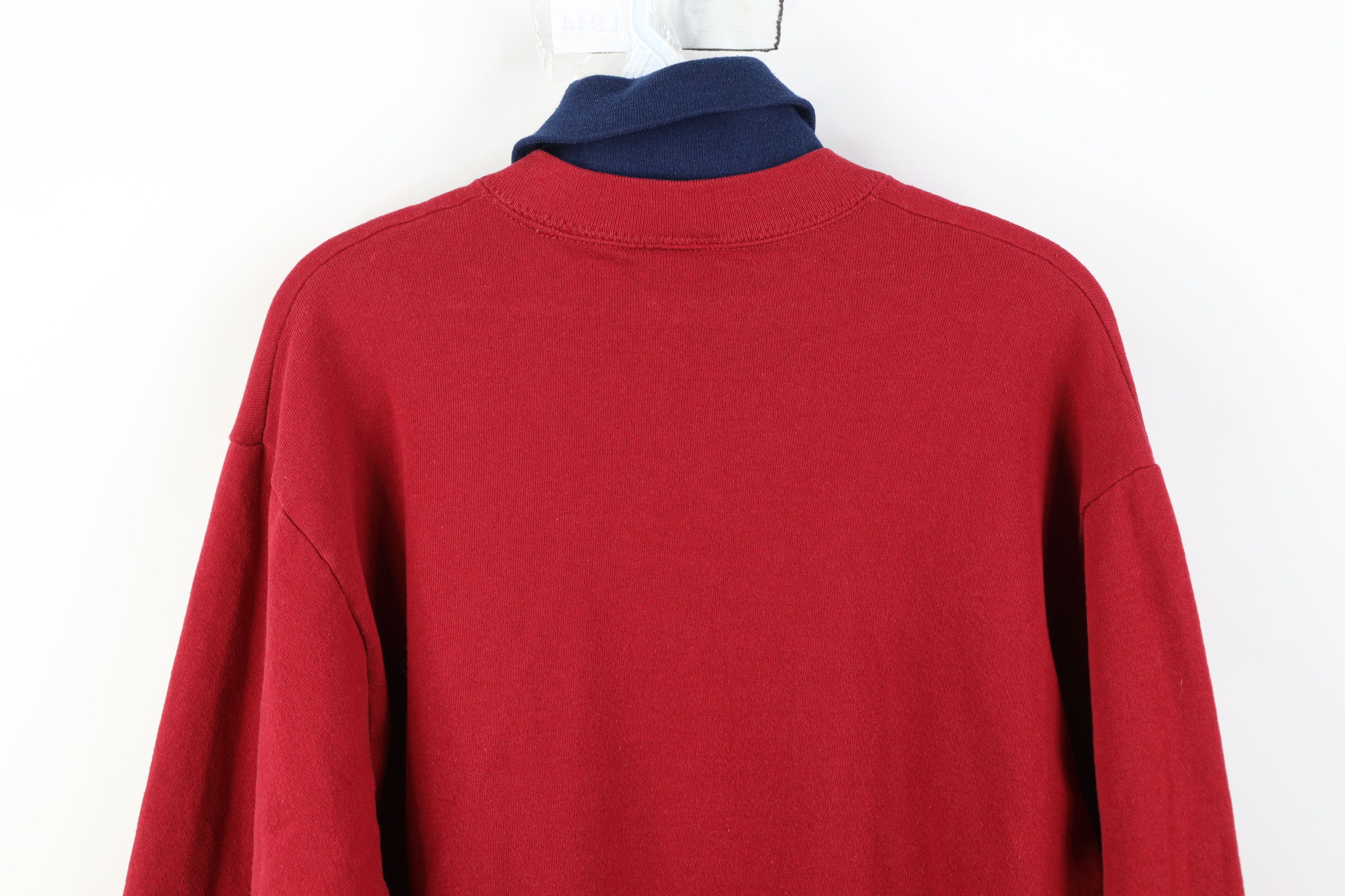 Vintage Vintage 90s Streetwear Heart Bear Turtleneck Sweatshirt USA Size M / US 6-8 / IT 42-44 - 14 Thumbnail