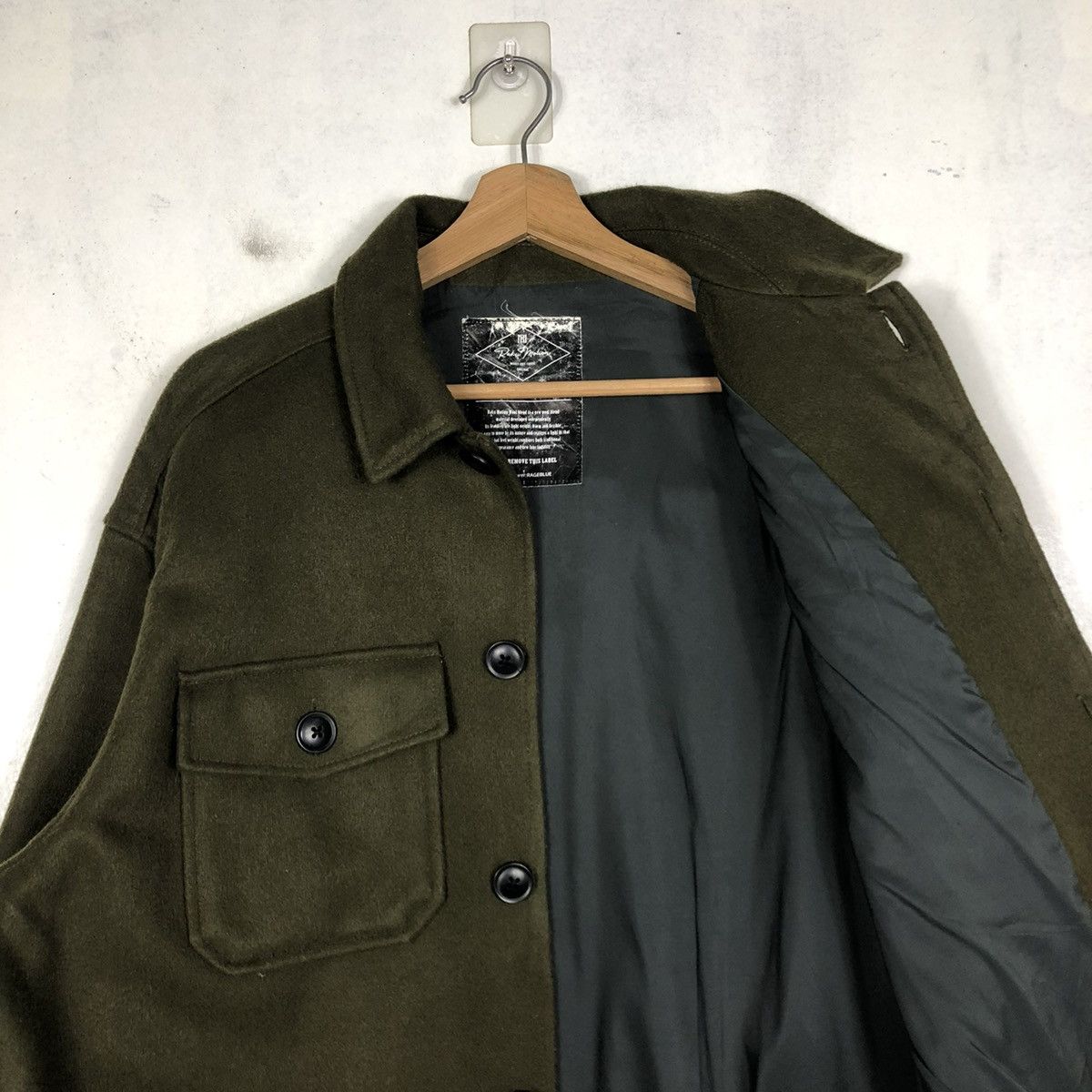 Japanese Brand 📌VINTAGE WOOL BIKET JACKET RAGEBLUE ISSEY MIYAKE Size US M / EU 48-50 / 2 - 13 Thumbnail