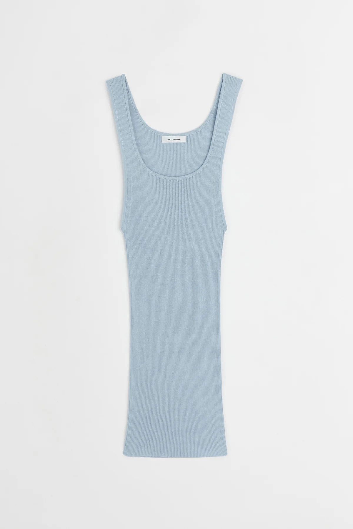 Judy Turner o1mle0425 Crew Tank Top Dress in Milky Blue Size L / US 10 / IT 46 - 1 Thumbnail