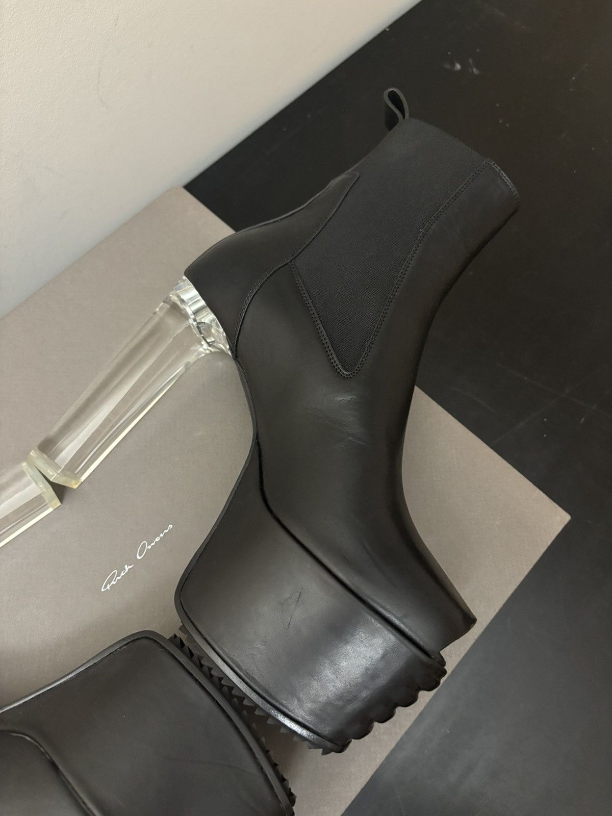 Rick Owens Rick Owens Open Toe Minimal Grill Kiss Boots Black Size US 6 / EU 39 - 4 Thumbnail
