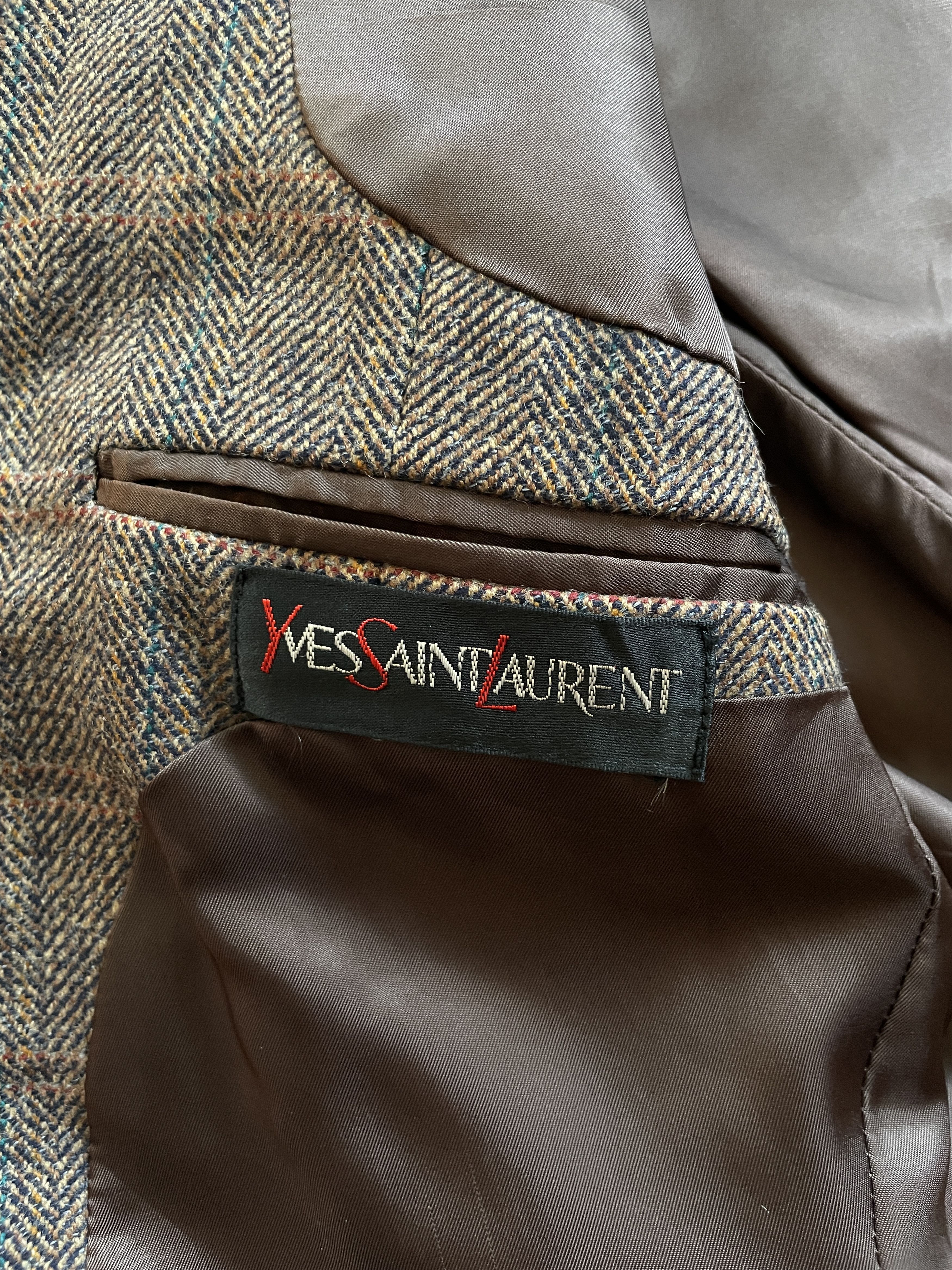 Saint Laurent Paris × Vintage × Yves Saint Laurent 1980s Yves Saint Laurent Wool Blazer Size 44R - 5 Thumbnail