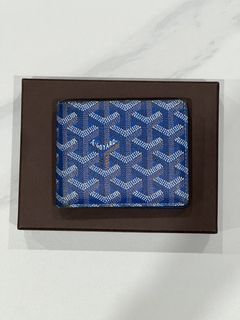 Goyard Dark Blue Coated Canvas Victoire Bifold Wallet Goyard