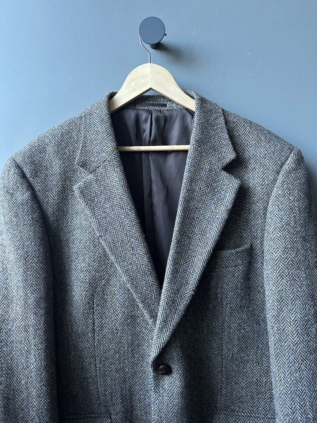 Harris Tweed Harris Tweed Brown Gray Blazer Jacket Size 44L Size 44L - 2 Thumbnail