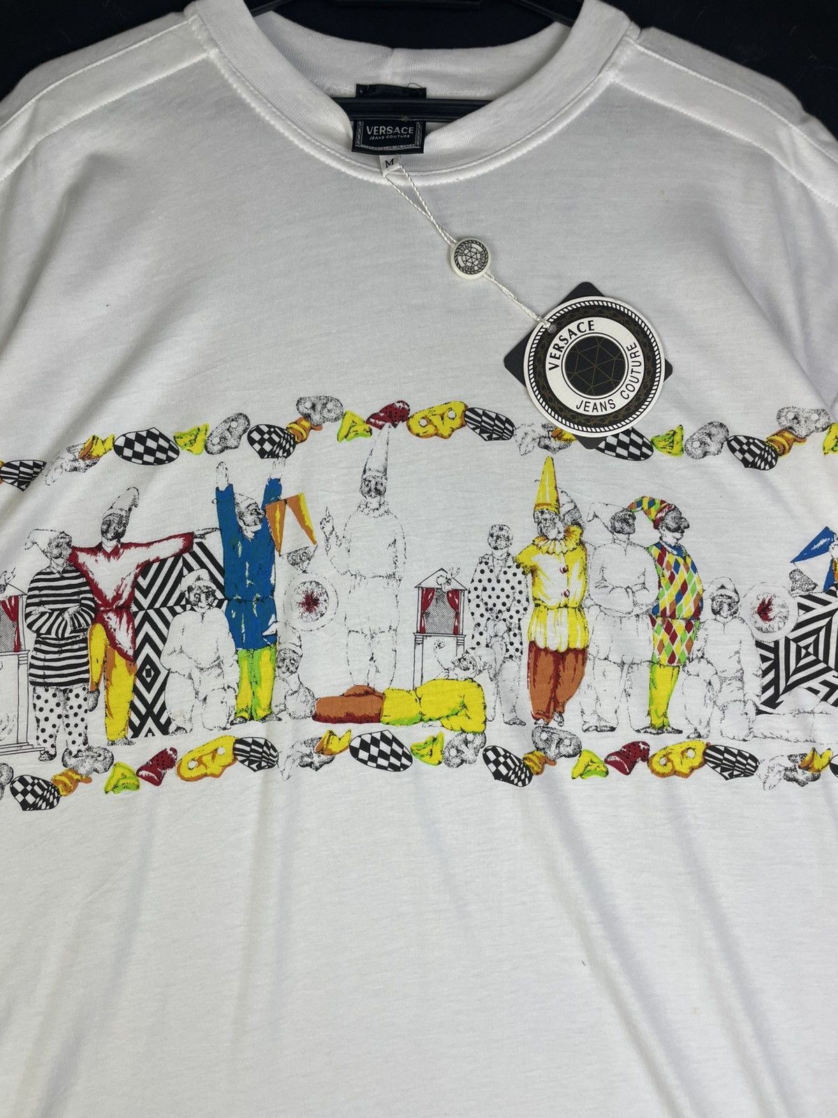 Versace 🔥Rare Vintage Versace Jeans Couture Harlequin Napoli Size US M / EU 48-50 / 2 - 5 Thumbnail