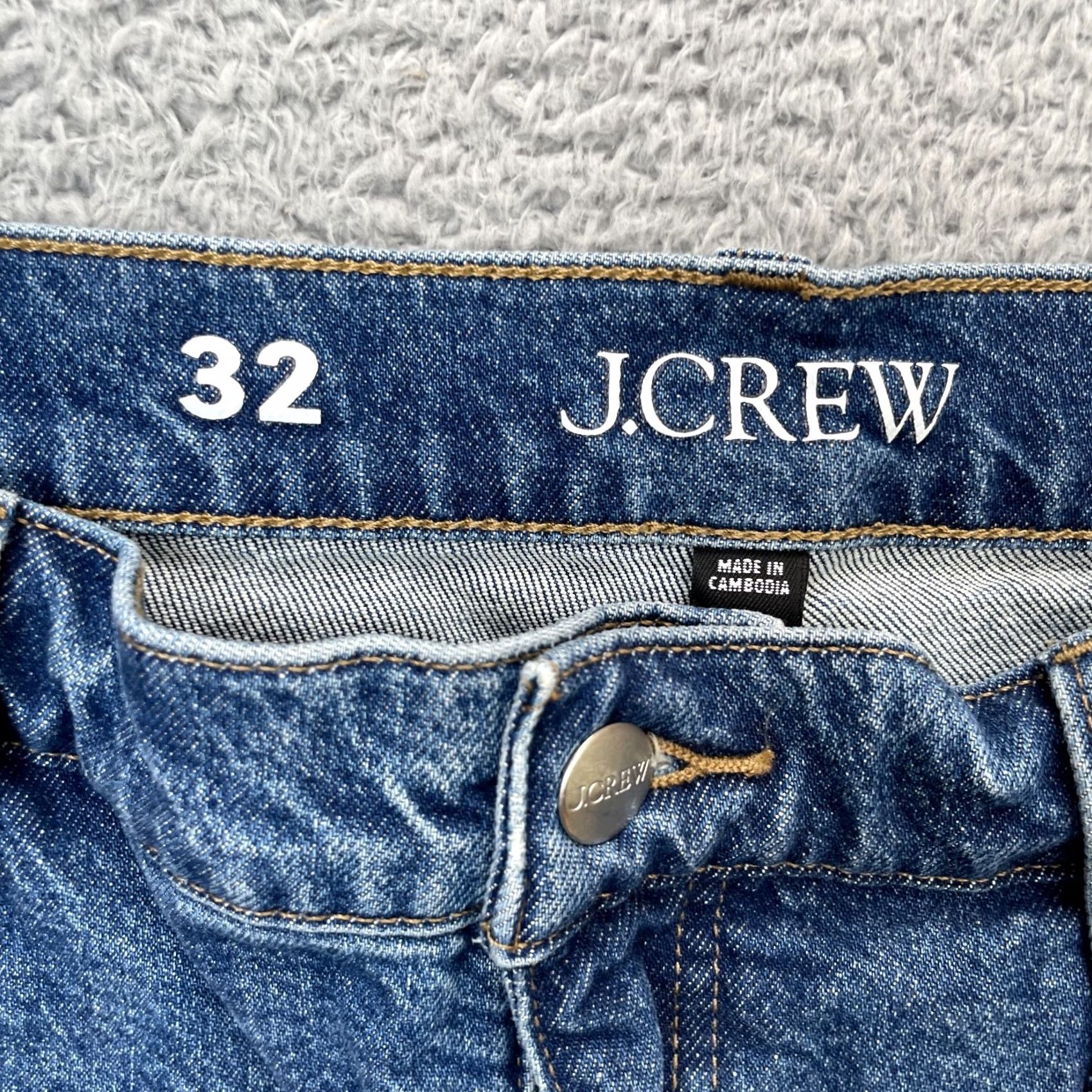 J.Crew J Crew Jeans Womens Blue 32 Slim Fit Wide Leg Stretch Cotton Denim Size 24" / US 00 / IT 34 - 4 Thumbnail