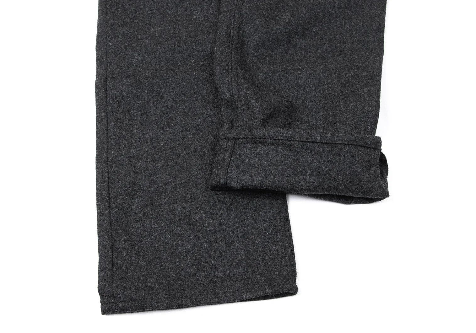 Comme des Garcons Homme Plus Wool-Nylon Light Melton Pants in Dark Gray XS Size US 30 / EU 46 - 7 Thumbnail
