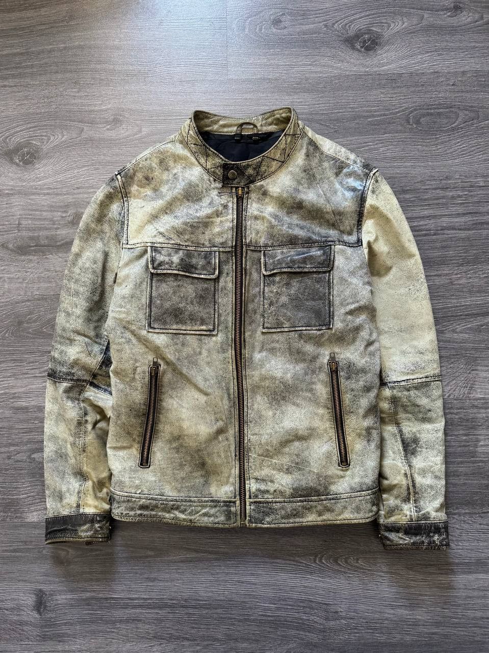 Vintage True Vintage Distressed Leather Jacket Size US S / EU 44-46 / 1 - 1 Thumbnail