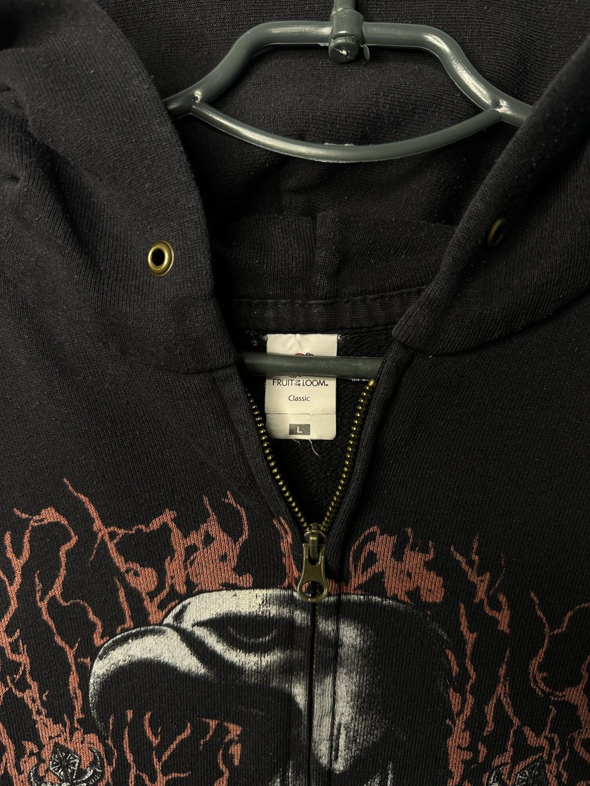 Band Tees Rare Vintage Zip Hoodie Slayer Two Big Logo Eagle Anarchy Size US L / EU 52-54 / 3 - 9 Thumbnail