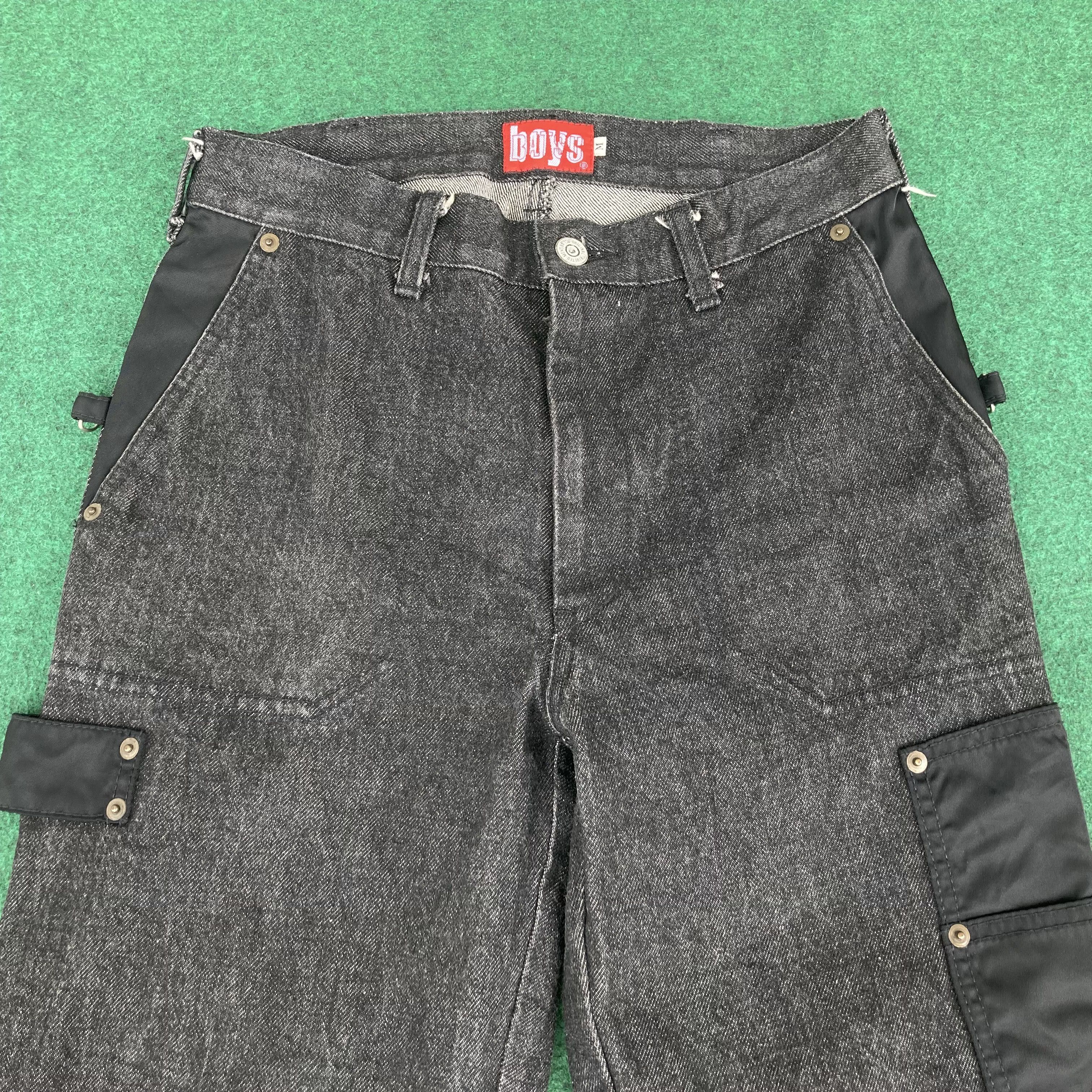 Japanese Brand Vtg Statements Pants Half Zip Batsu Pant Jeans Trouser Jeans Size US 28 / EU 44 - 3 Thumbnail