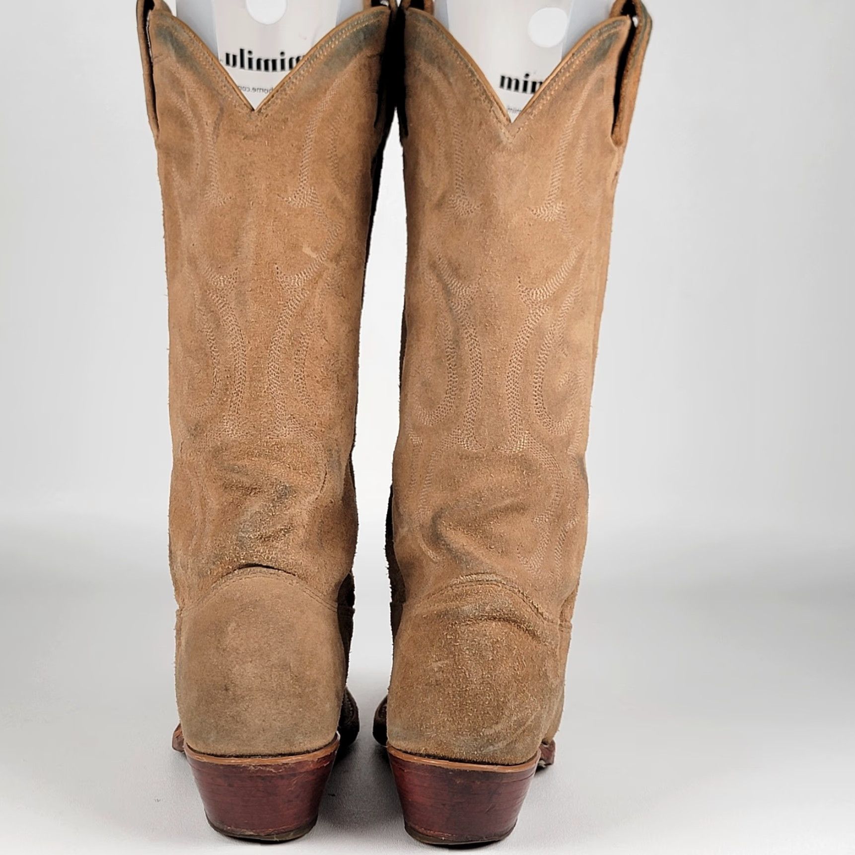 Tony Lama Tony Lama Boots Cowboy Ranchwear Boots Western Outpost 13" Brown Suede Almond Toe Pull On Men 5.5 B Casual Workwear Mens Size US 6 / EU 39 - 7 Thumbnail