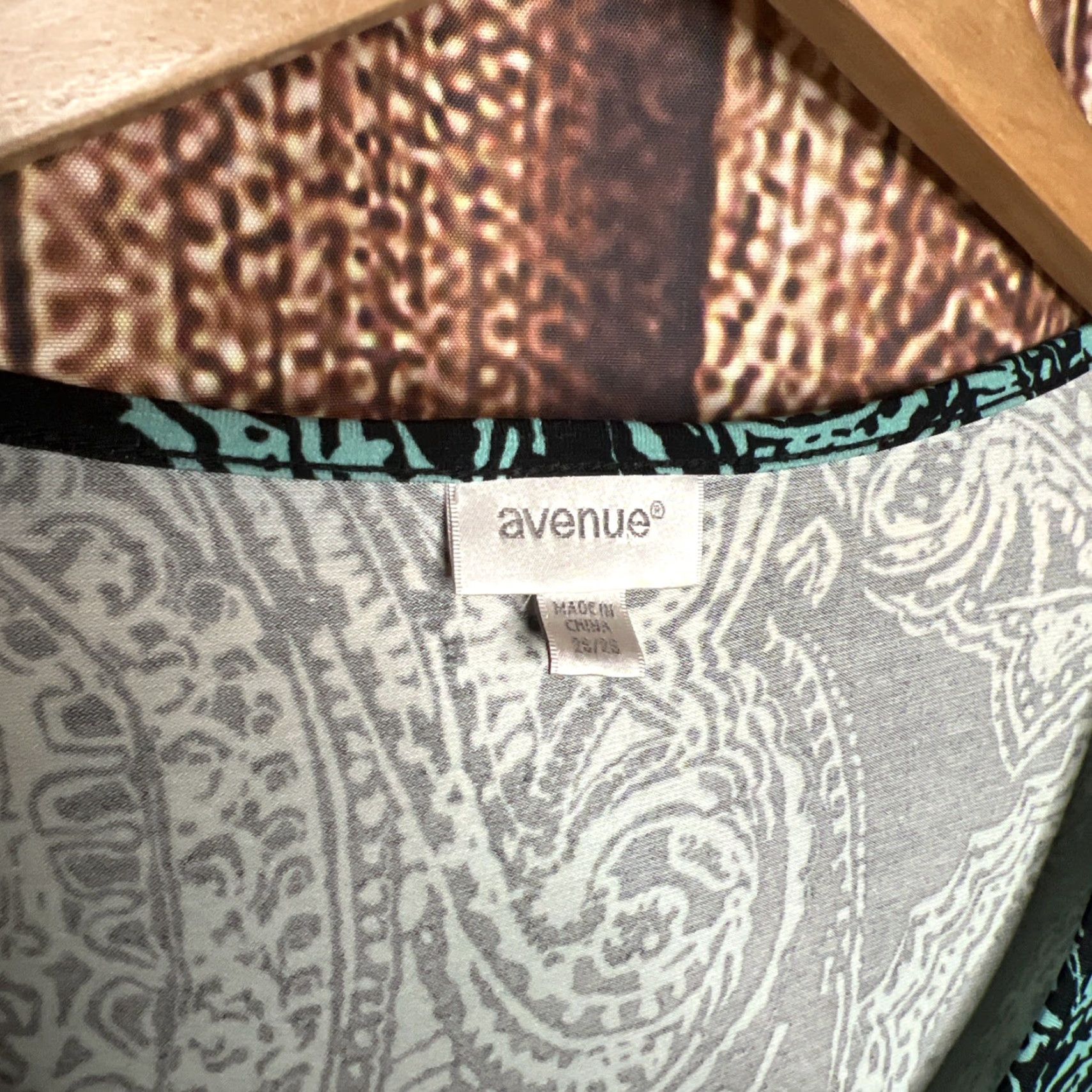 Avenue Women's Avenue Maxi Dress Plus Size 26/28 Black Blue Size 4XL / US 24-26 - 2 Thumbnail