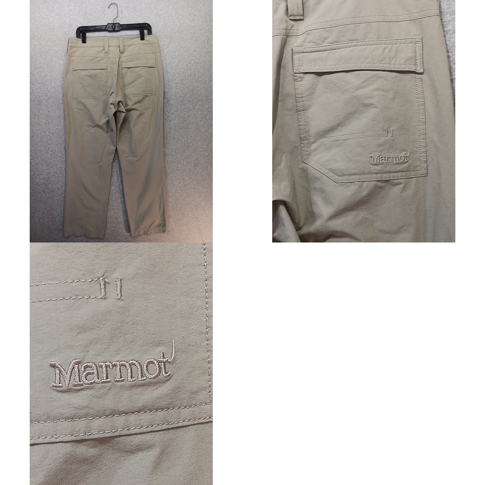 Marmot Marmot Pants Men 32 Brown Khaki Nylon Lightweight Straight Casual Chino Breathable Regular Inseam 31 Size US 32 / EU 48 - 8 Thumbnail
