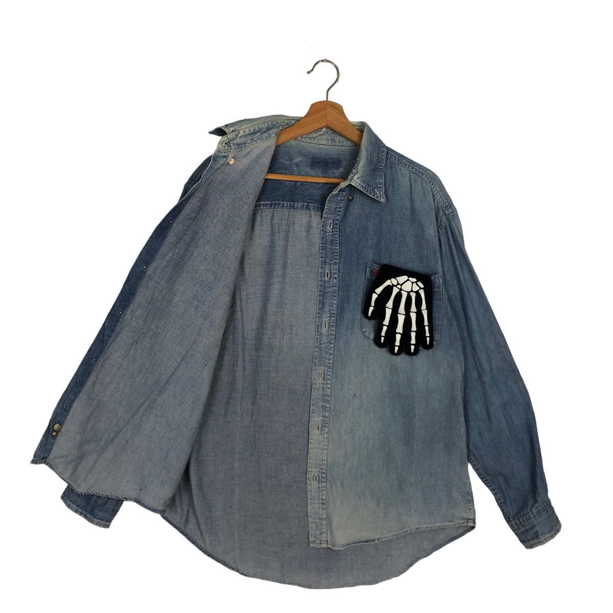 Japanese Brand 🔥VINTAGE COCA COLA DENIM CHAMBREY JACKET Size US M / EU 48-50 / 2 - 9 Thumbnail
