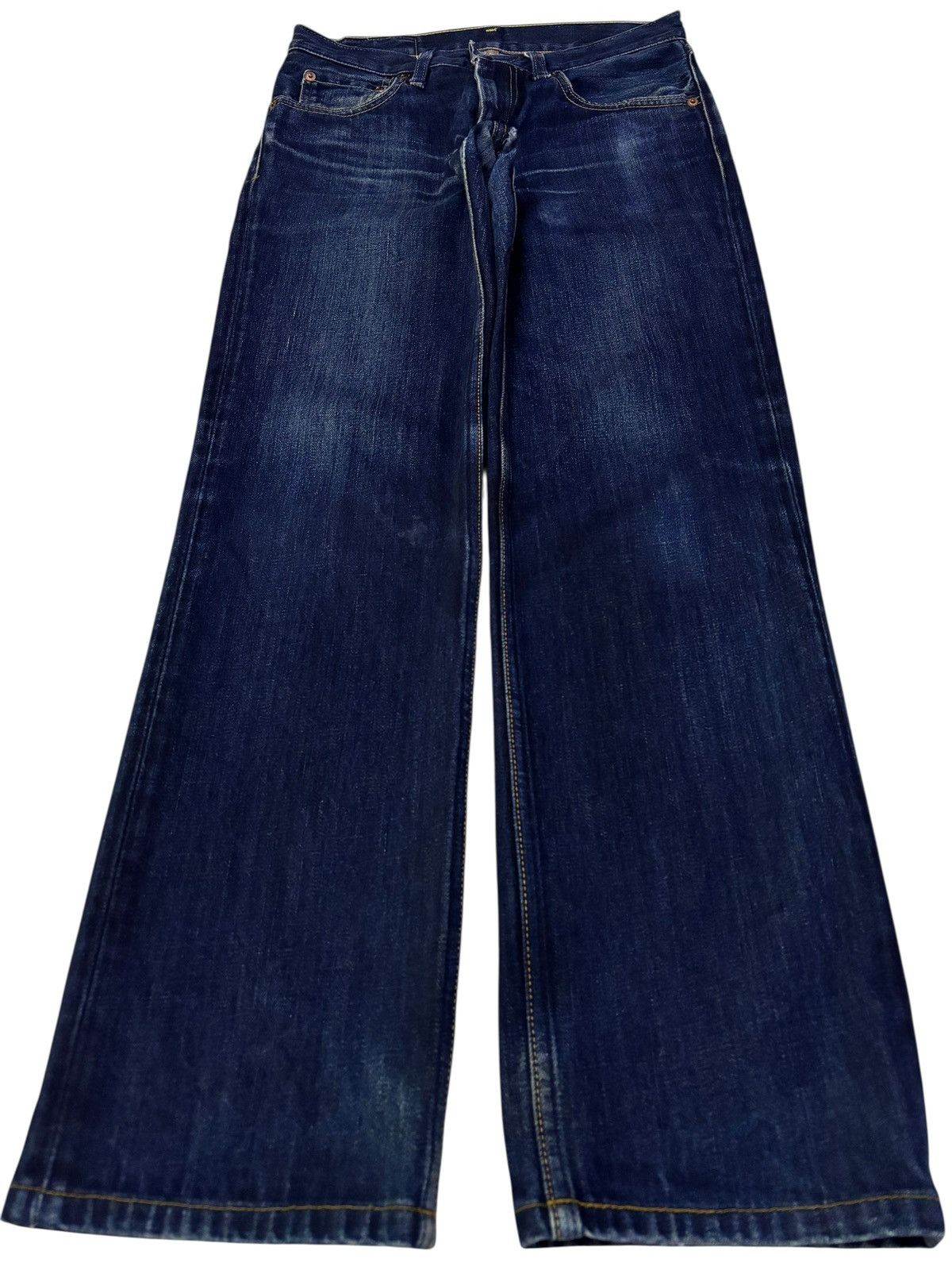 Levi's Vtg Y2k Levis 502 Distressed Selvedge Jeans Size US 28 / EU 44 - 2 Thumbnail