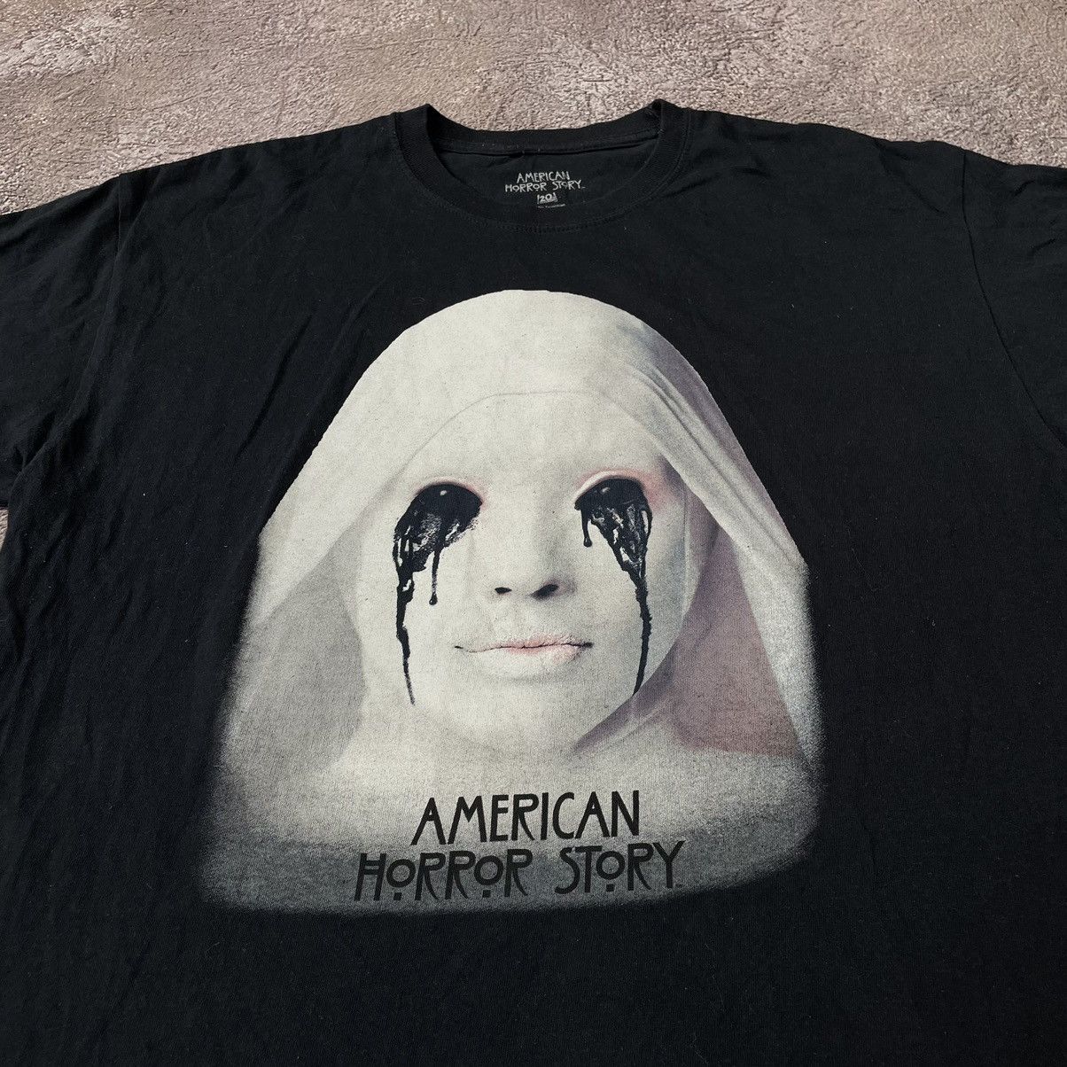Vintage Vintage Y2K Goth Horror Graphic Tee Black Medium Oversized Size US M / EU 48-50 / 2 - 4 Thumbnail