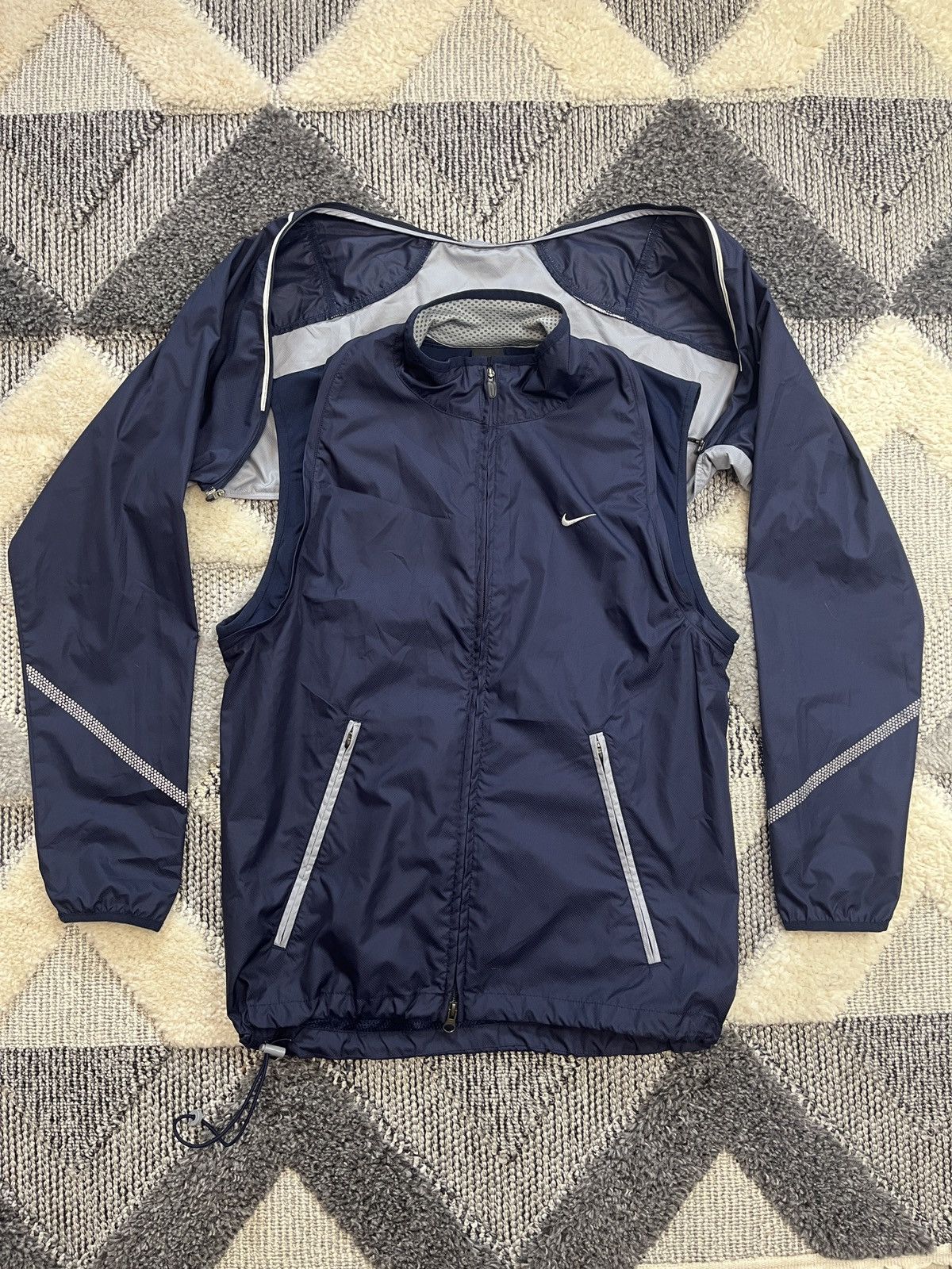 Nike × Vintage Nike Vintage Light Jacket Transformation Vest Size US M / EU 48-50 / 2 - 1 Thumbnail