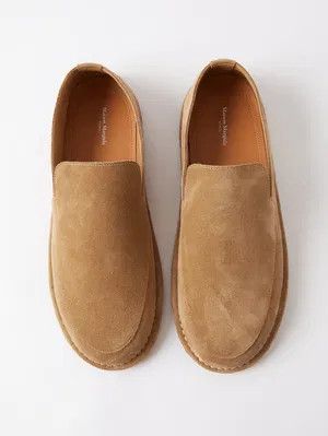 Maison Margiela o1y1124 Suede Loafers In Beige Size US 7 / EU 40 - 1 Thumbnail