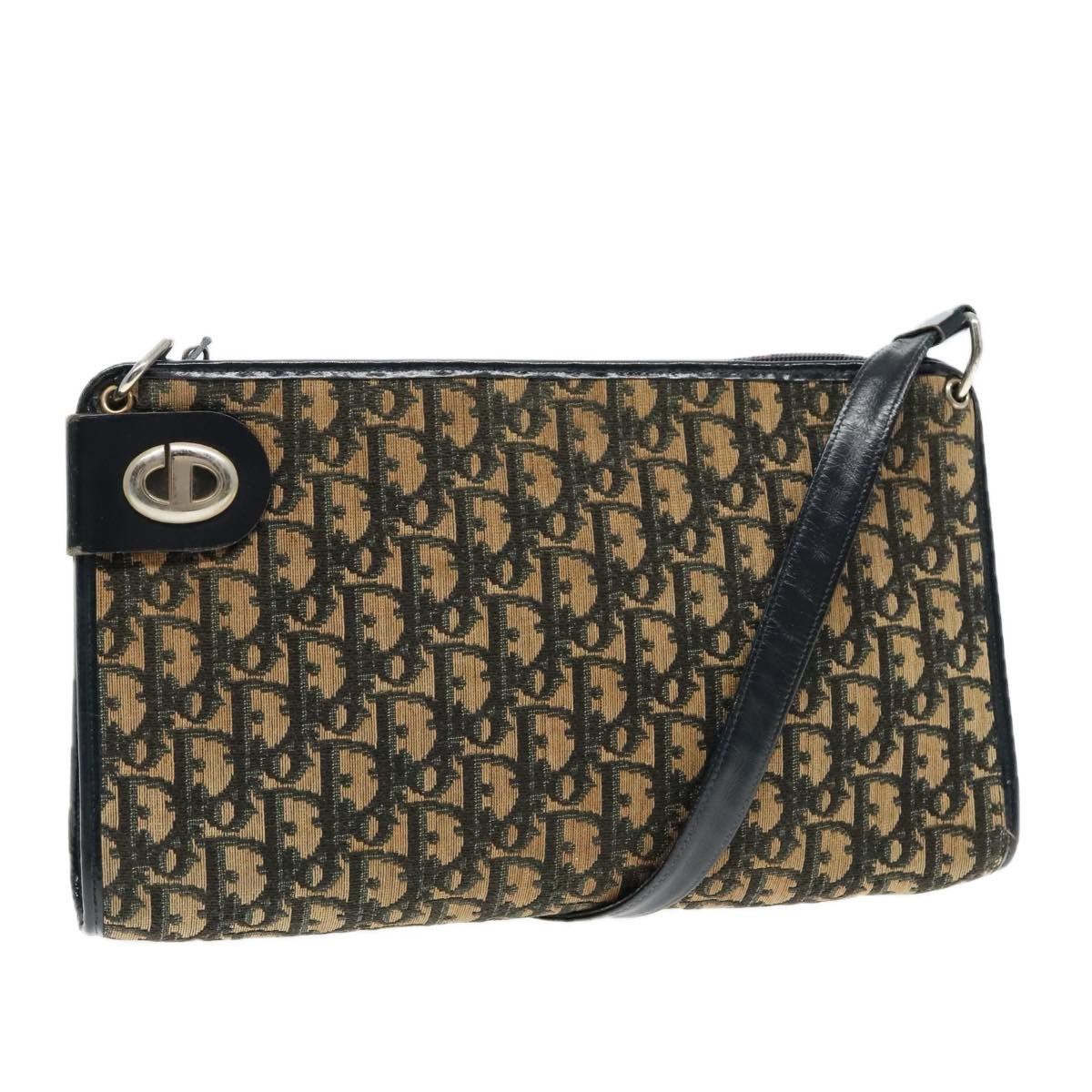 Dior Navy Canvas Shoulder Bag (Pre-Owned) Size ONE SIZE - 1 Thumbnail