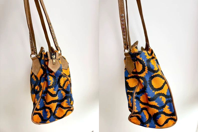 Vivienne Westwood Vivienne Westwood size os African series blue and yellow st Size ONE SIZE - 8 Thumbnail
