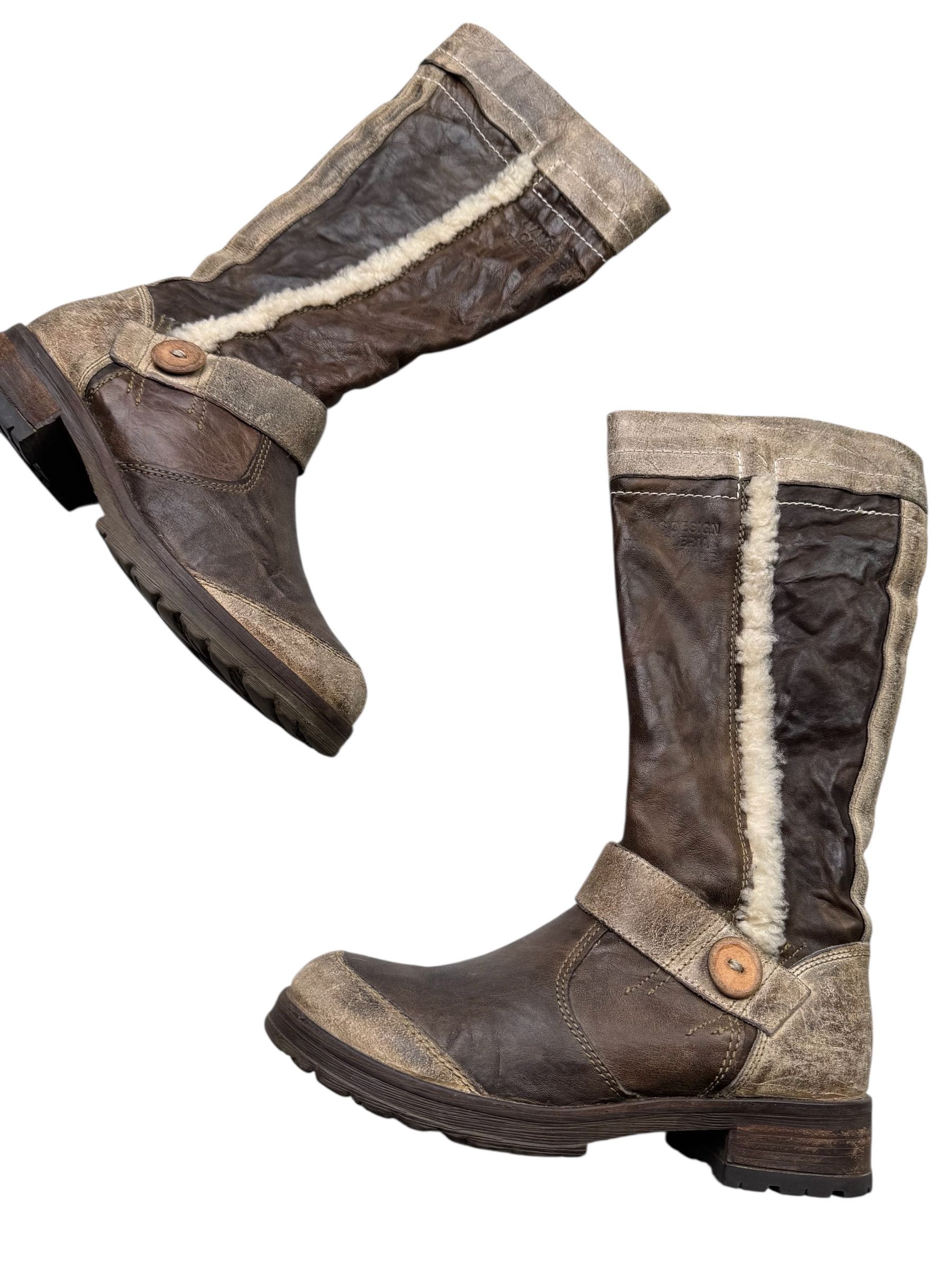 Vintage Vintage Leather Boots M20(E34)D15(V37) Size US 8 / IT 38 - 2 Thumbnail