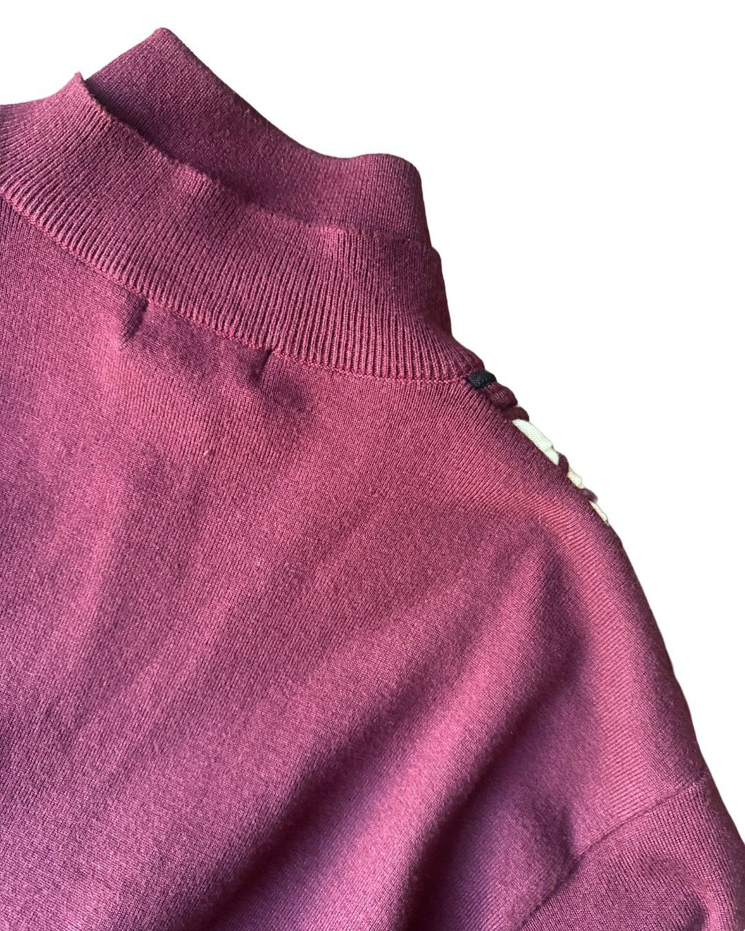 Other Men's Burgundy Coogie Style Y2K Zip-Front Sweater Size US XXL / EU 58 / 5 - 4 Thumbnail