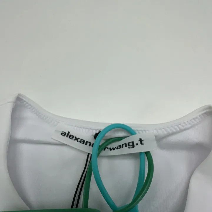 Alexander Wang Alexander Wang Crystal Logo Short Sleeve Tee - Size XS / US 0-2 / IT 36-38 - 2 Thumbnail