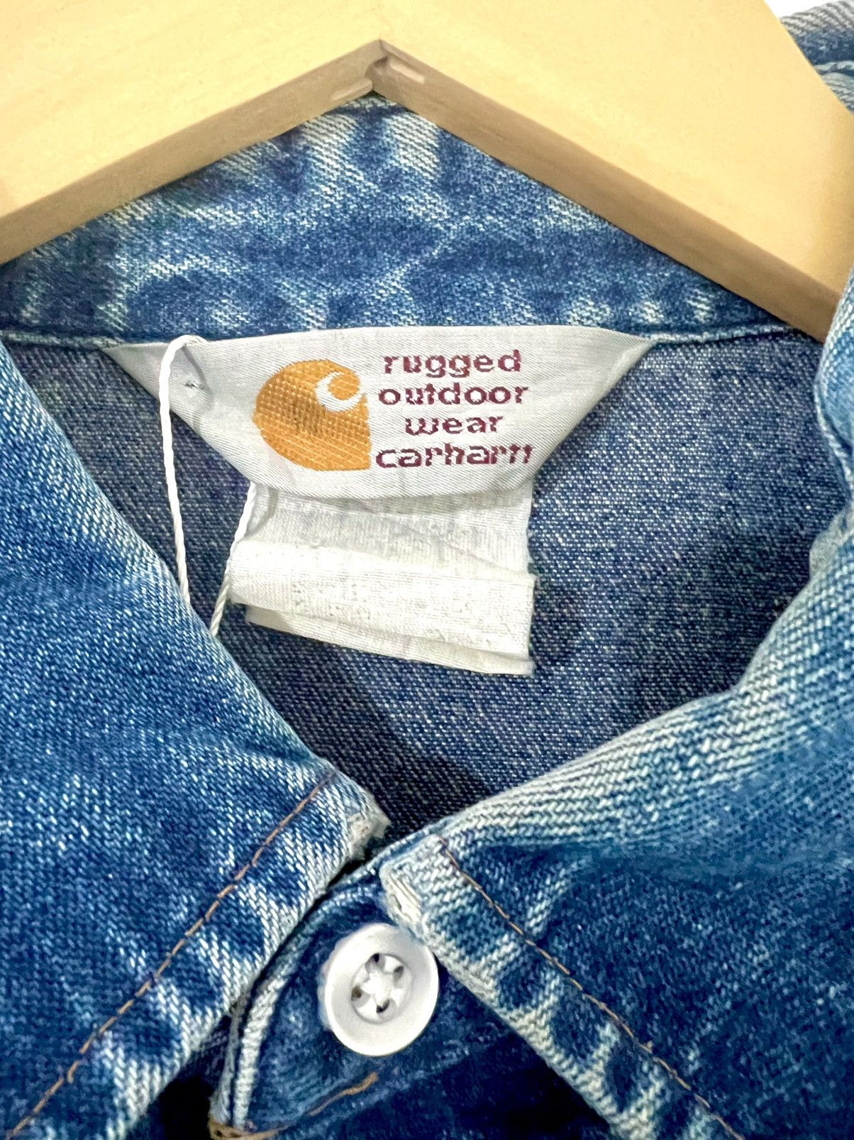 Carhartt Carhatt 90s Denim Western Shirt Size US L / EU 52-54 / 3 - 3 Thumbnail