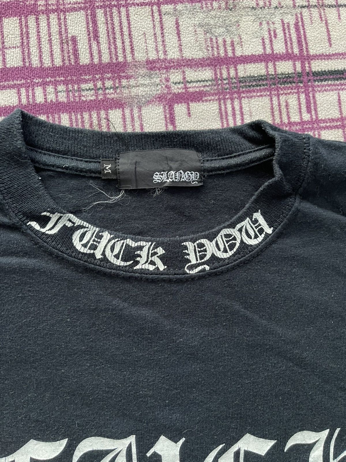Japanese Brand VINTAGE SLANGD FUCK YOU GRAPHIC TEE VERY RARE Size US M / EU 48-50 / 2 - 4 Thumbnail