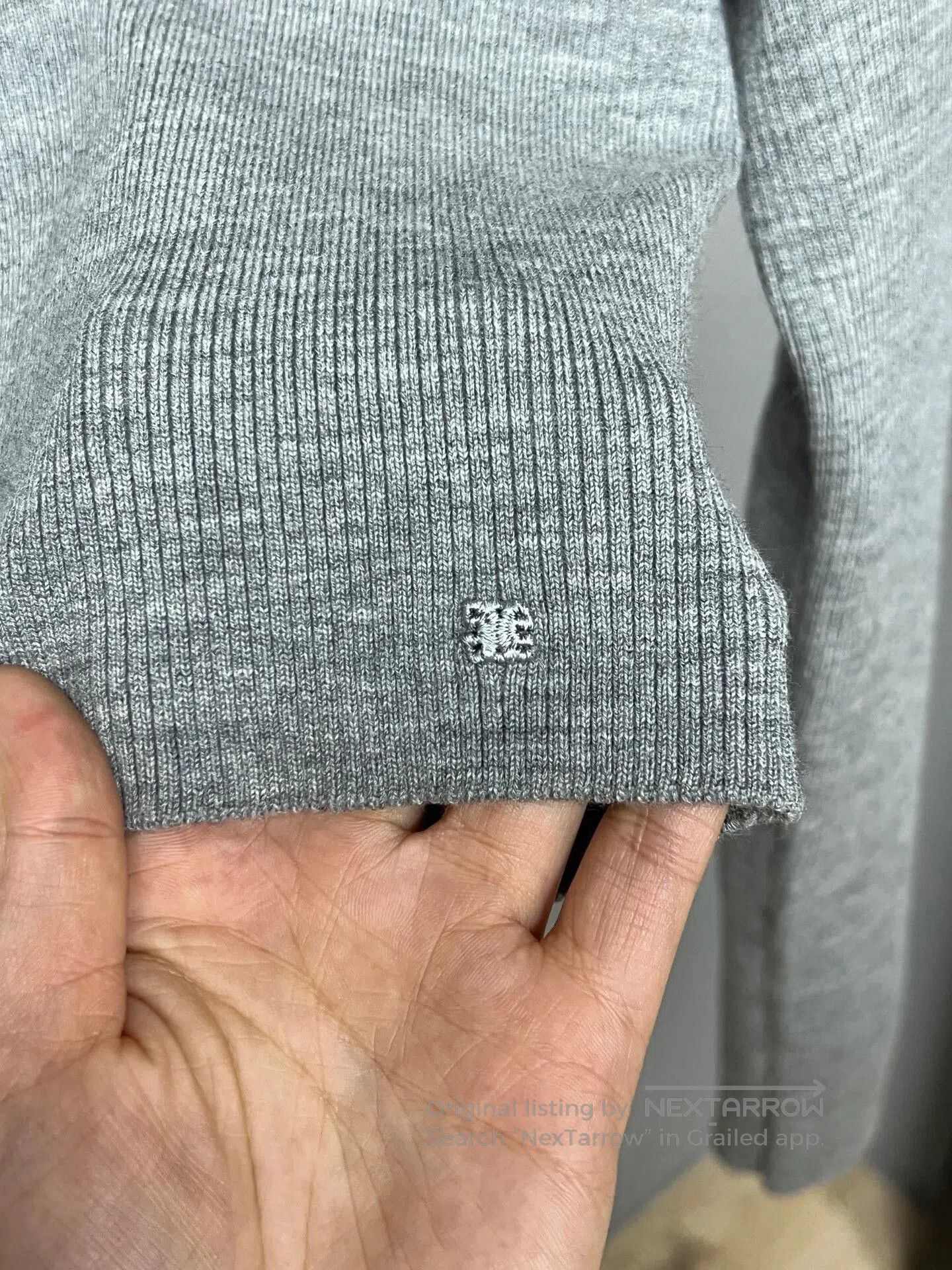 Celine grey knit cardigan from Celine. Size M / US 6-8 / IT 42-44 - 3 Thumbnail
