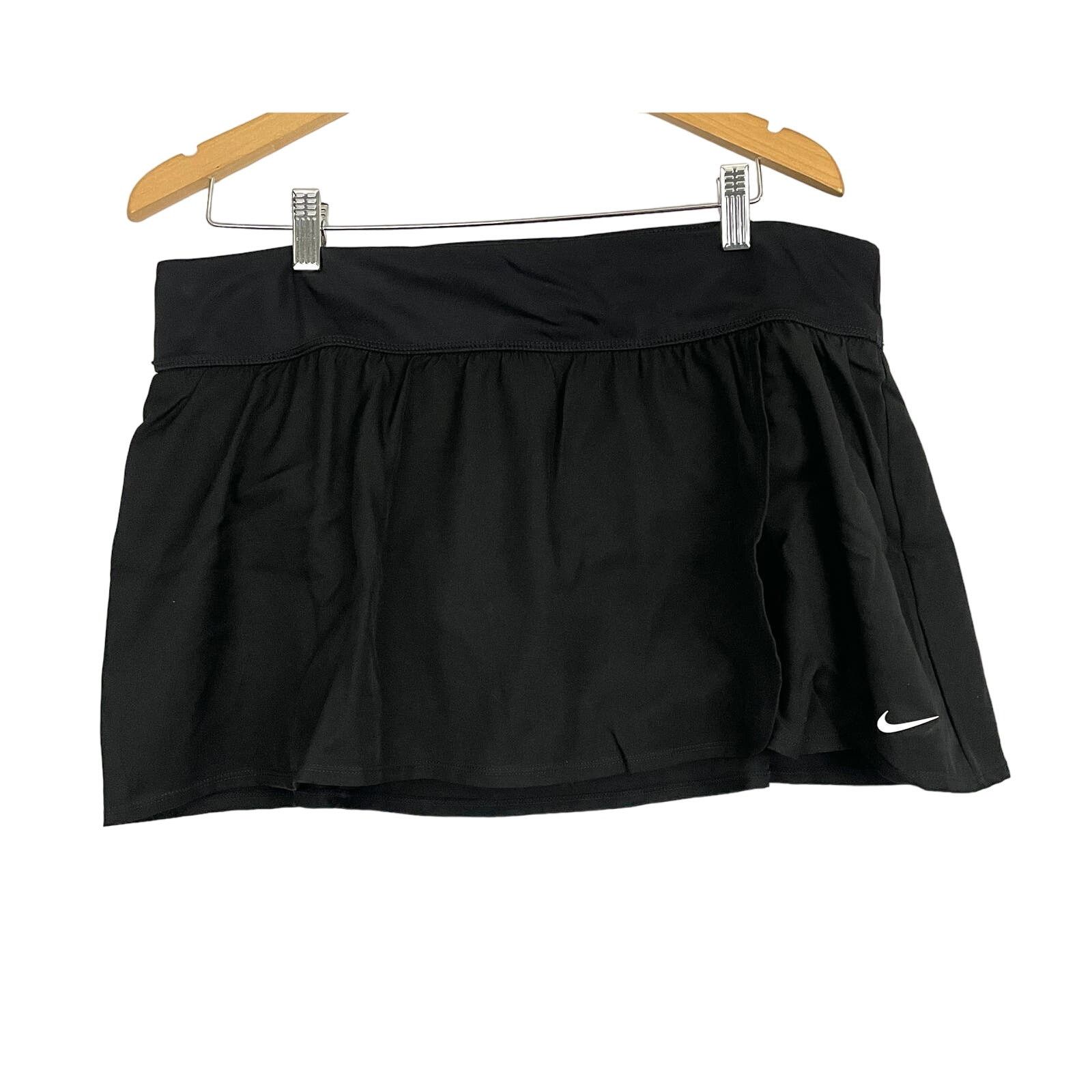 Nike NEW Nike Solid Board Skirt 1X Black Swimsuit Bottoms Size 38" / US 16 / IT 52 - 1 Thumbnail