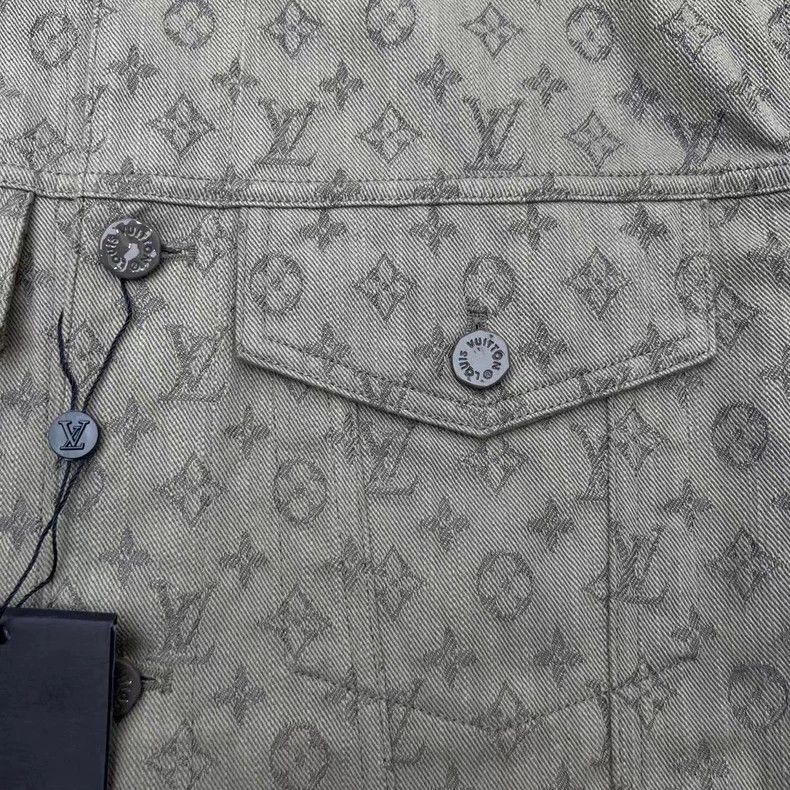 Louis Vuitton Louis Vuitton Logo Denim Jacket Size 56-2506 Size US XXL / EU 58 / 5 - 3 Thumbnail