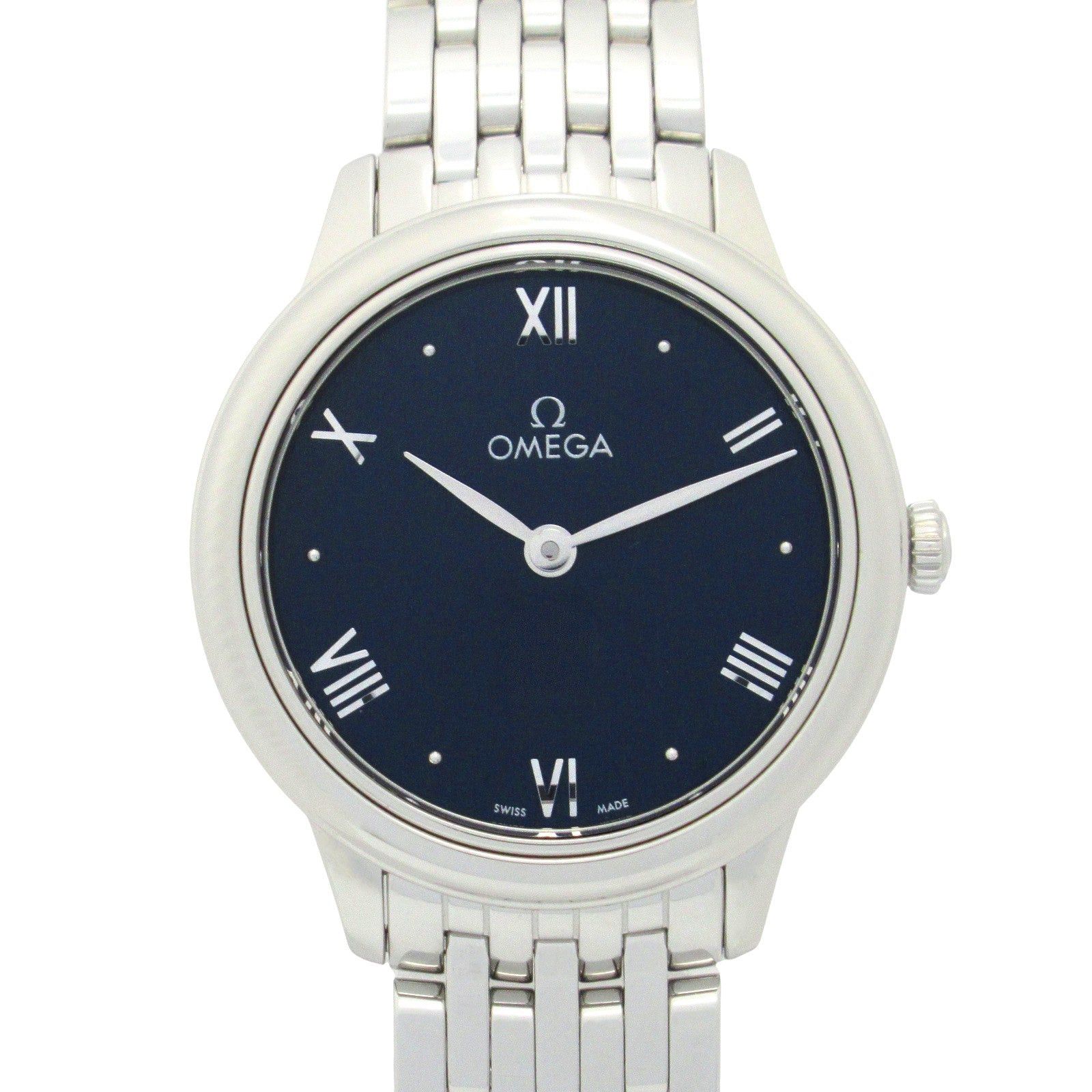 Omega De Ville Prestige Women Watch Quartz Stainless Steel Blue