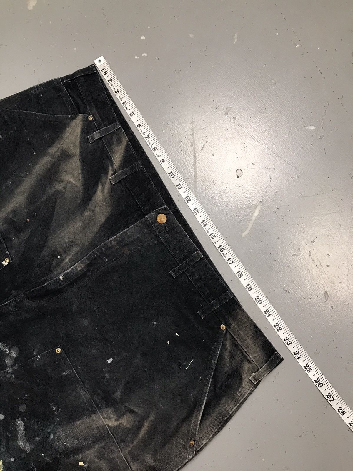 Carhartt Vintage Carhartt B01BLK double knee painted dusty denim48x29 Size US 44 / EU 60 - 6 Thumbnail