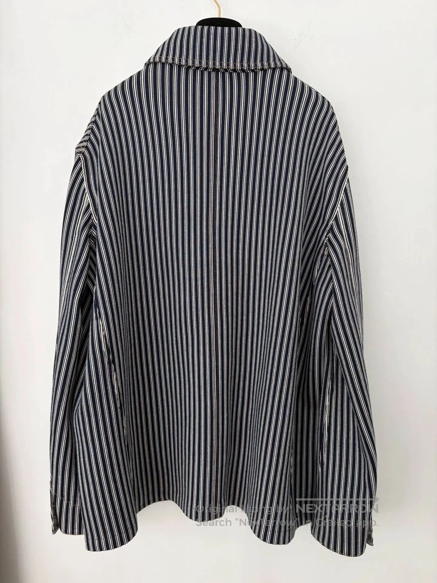 Chanel Chanel Blue White Stripe Shirt Jacket. Size US L / EU 52-54 / 3 - 2 Thumbnail